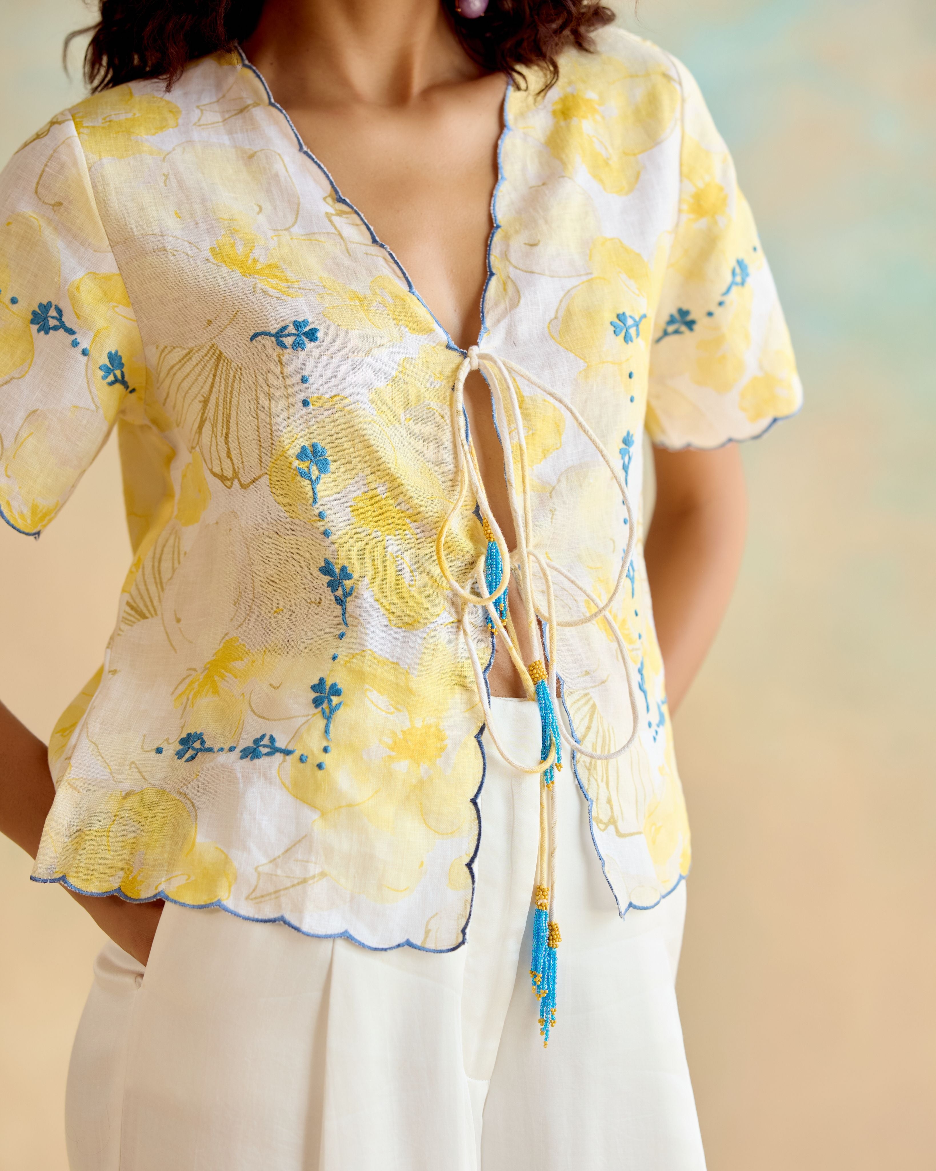 Butter Belle Scallop Top