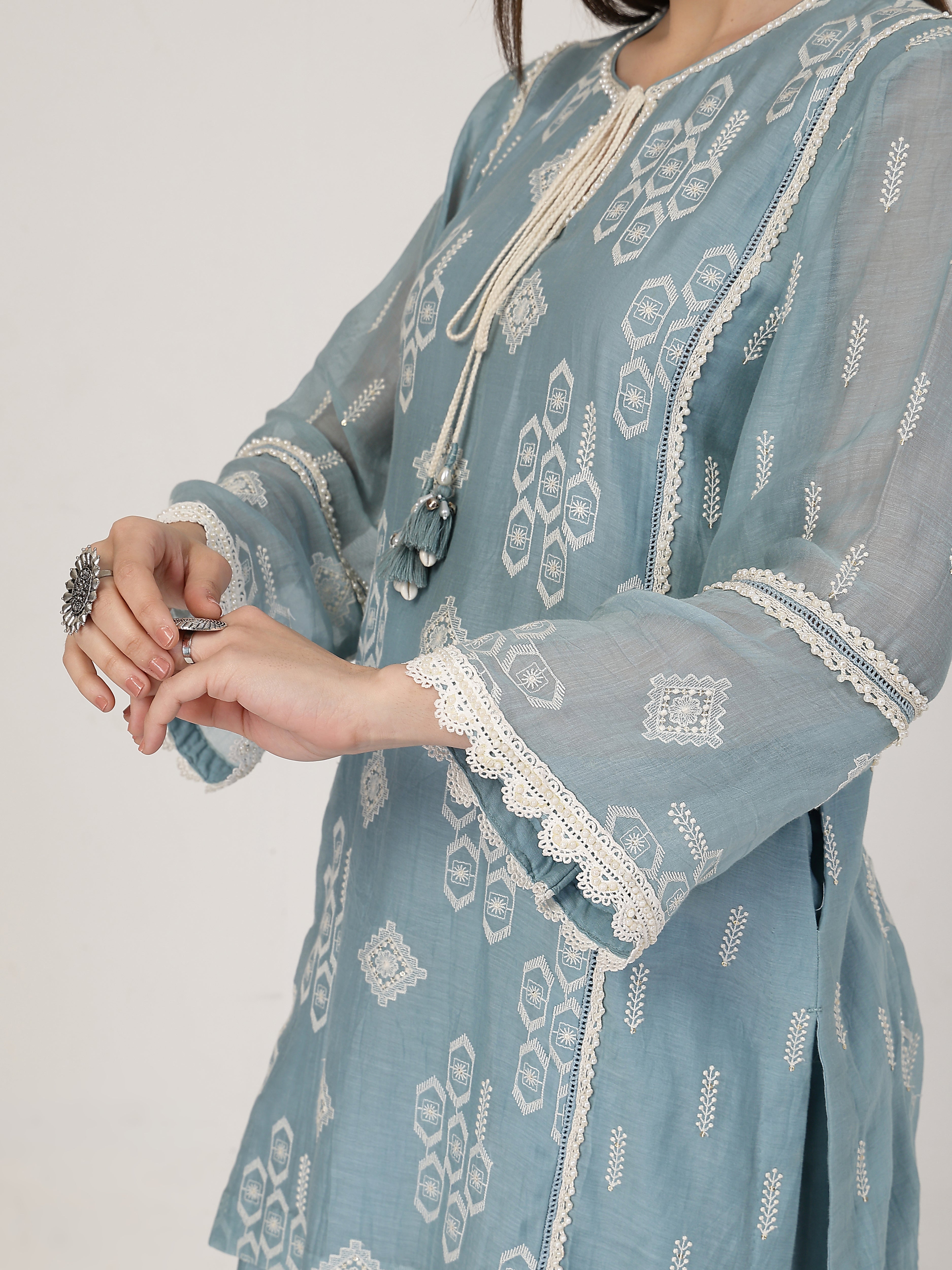 Ocean Blue Lace Set
