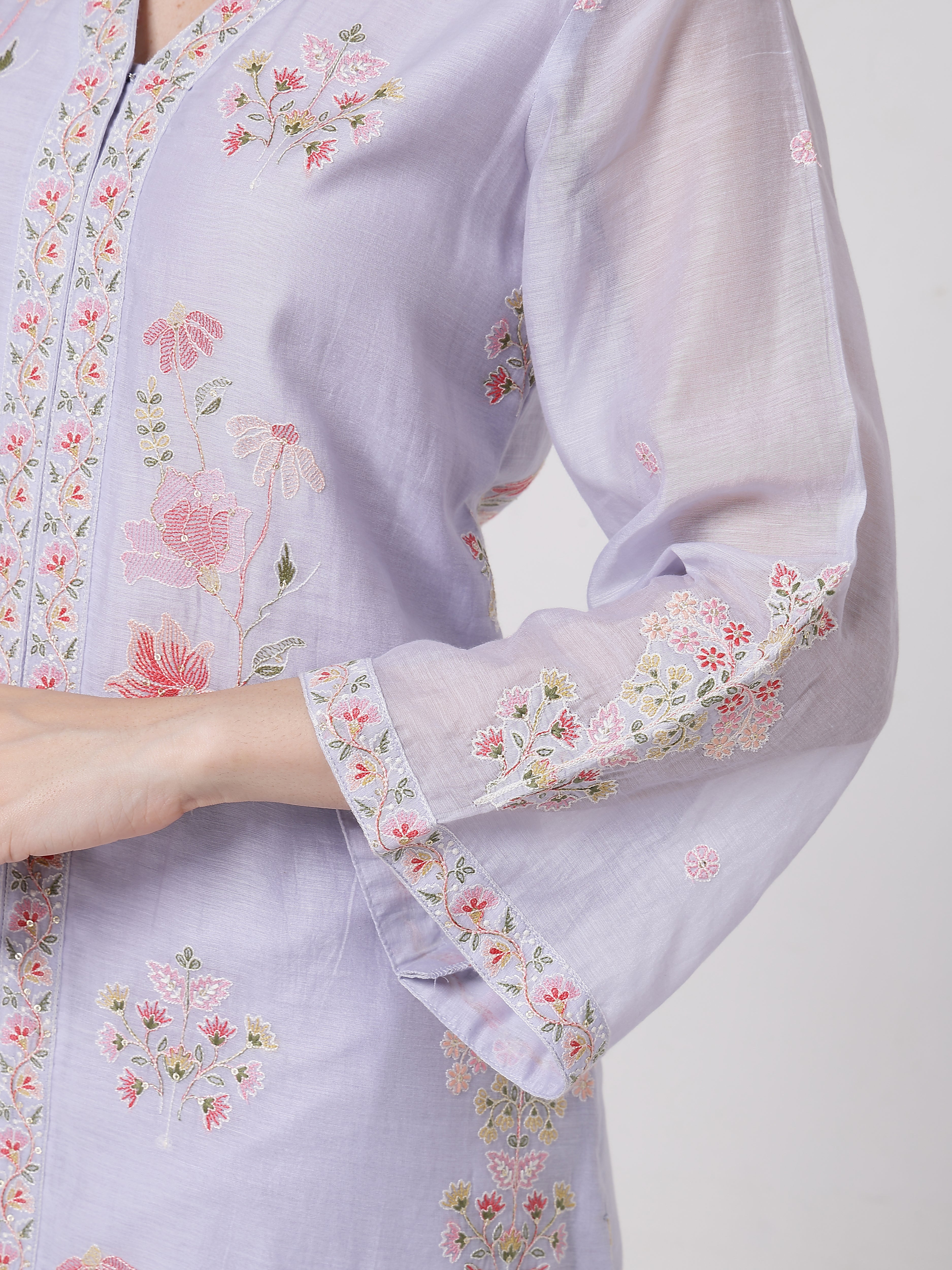 Mauve A-line Suit Set
