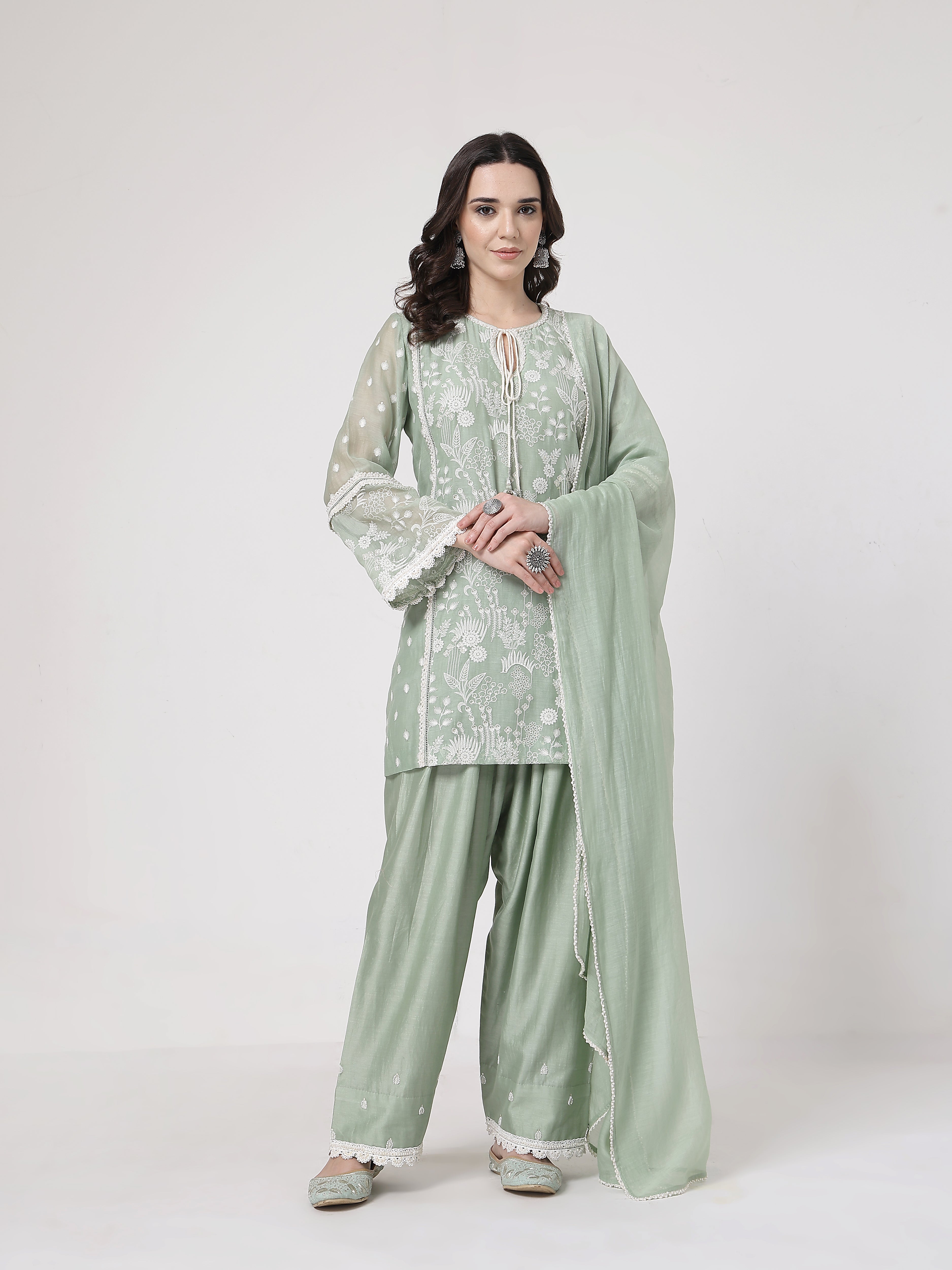 Sage Green Lace Set