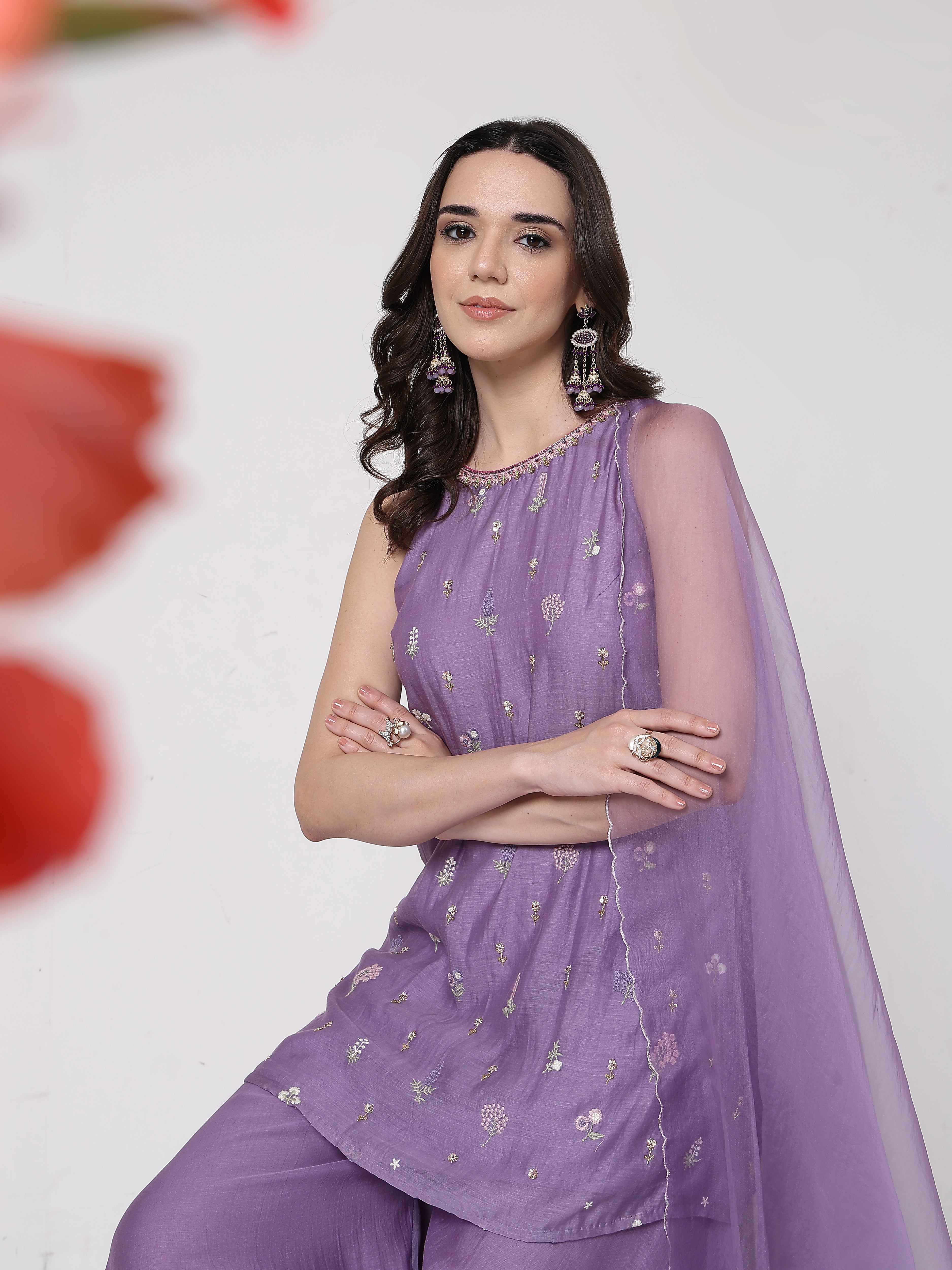 Lilac Sharara Set