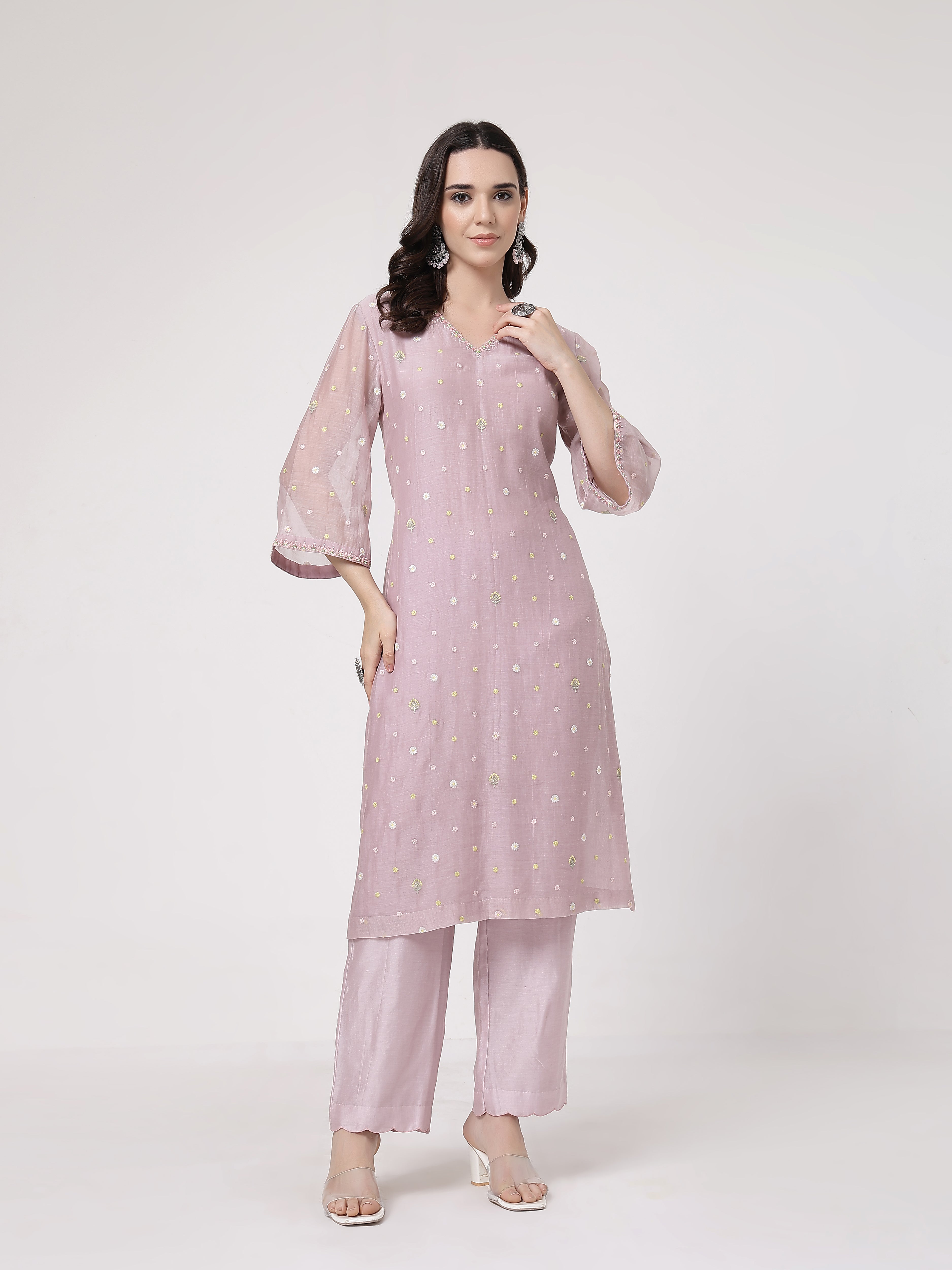 Kamal V Neck Set