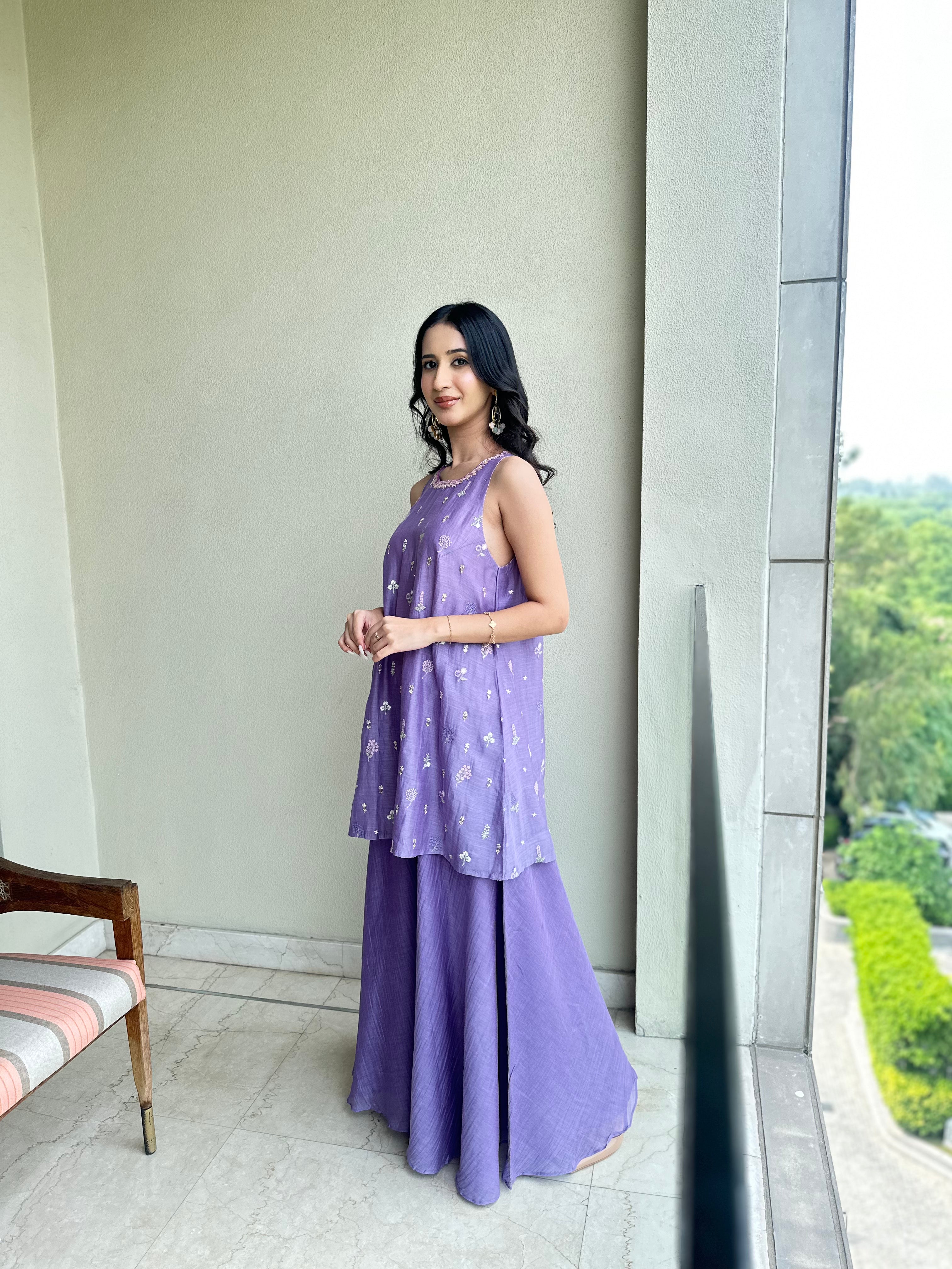 Lilac Sharara Set