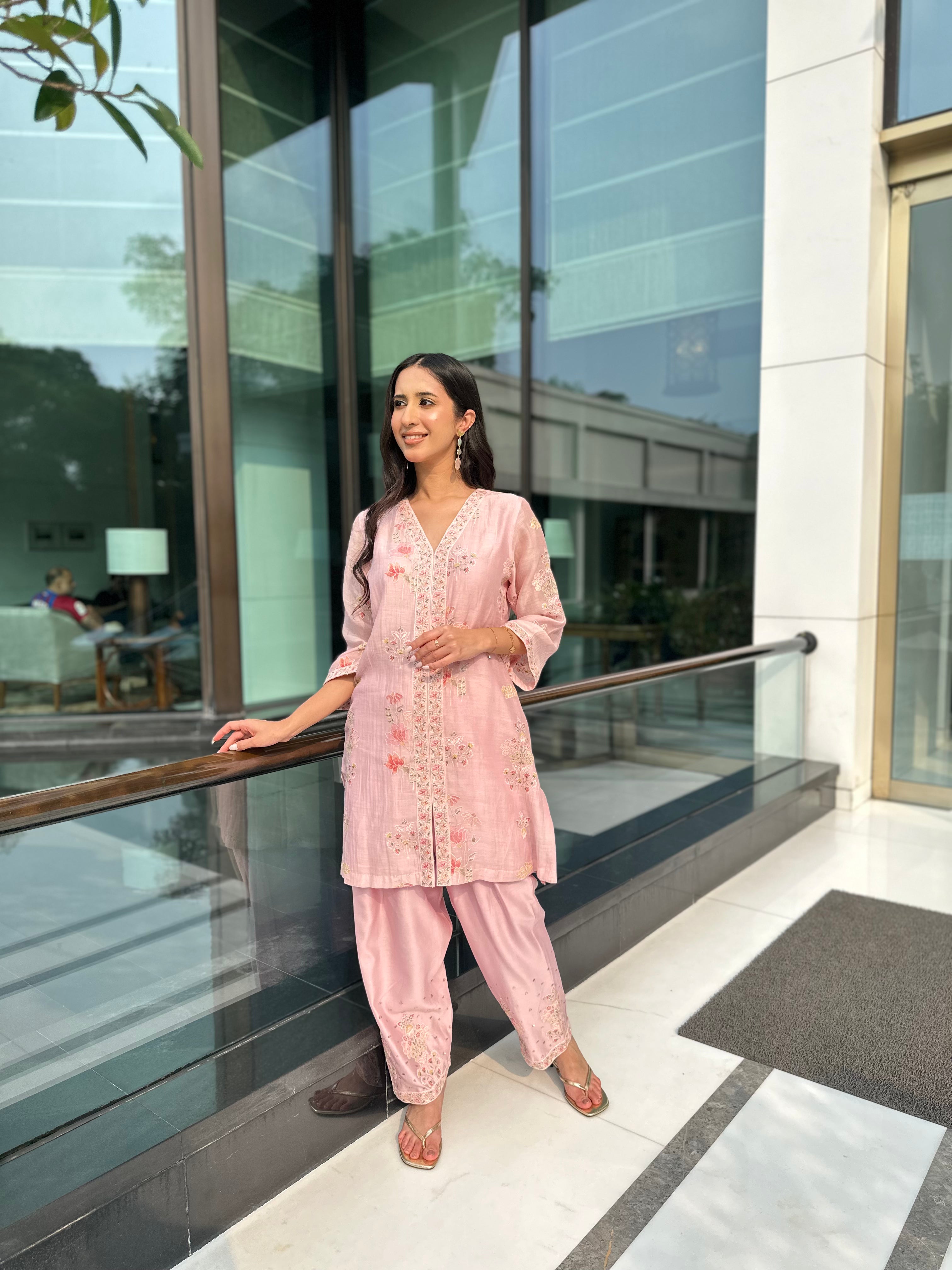 Pearl Pink Suit Set