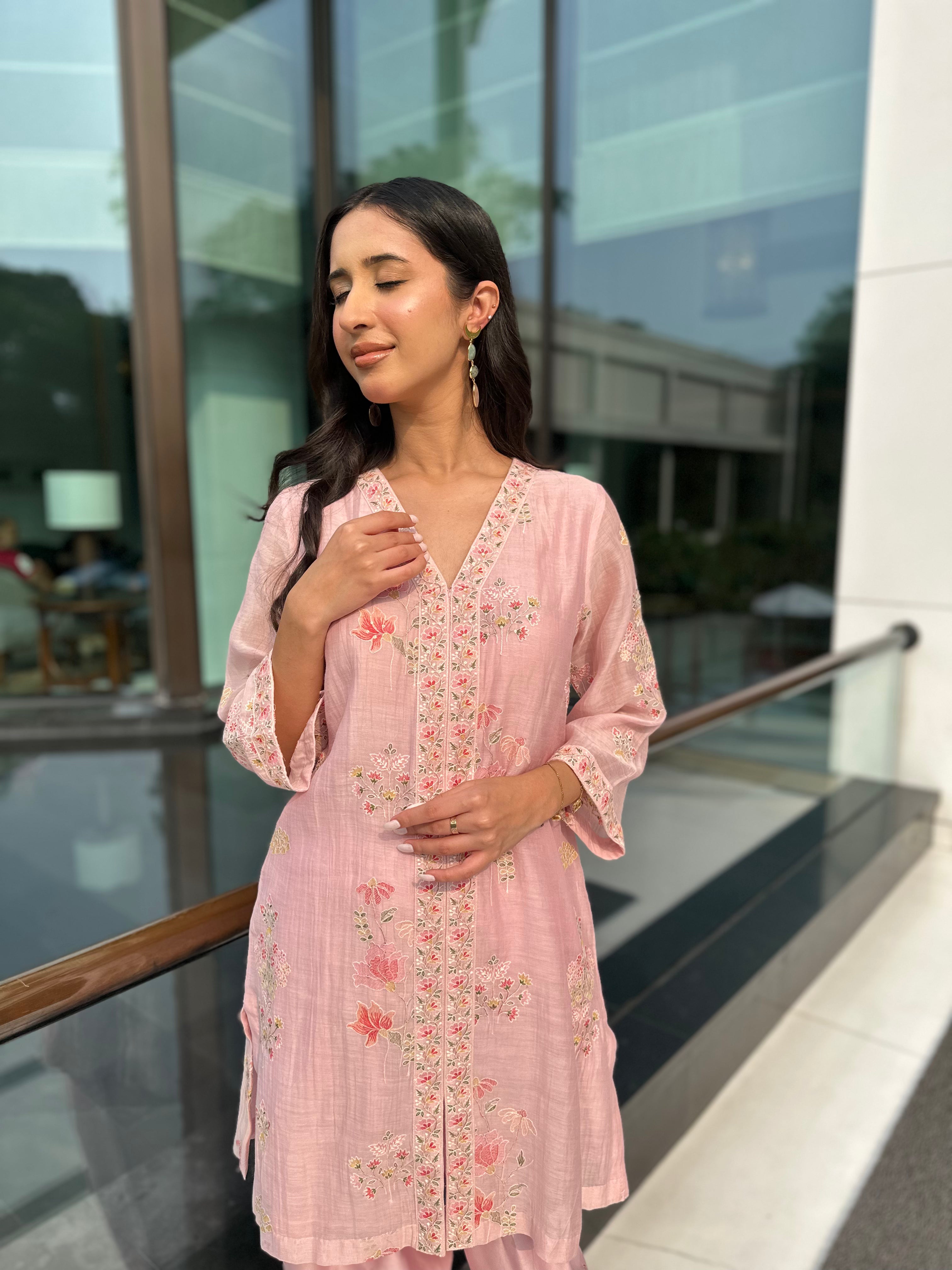 Pearl Pink Suit Set