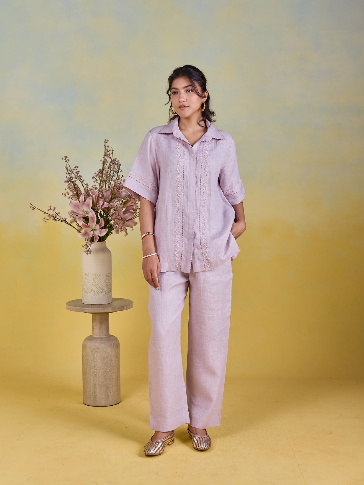 Mauve Shirt Co-ord