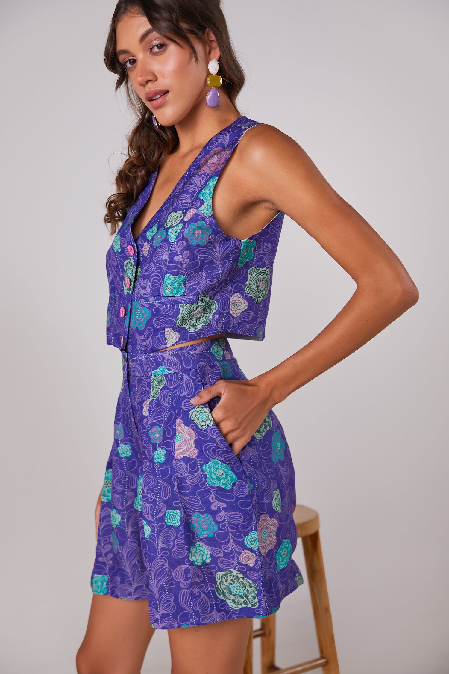 Violet Blossom Playsuit