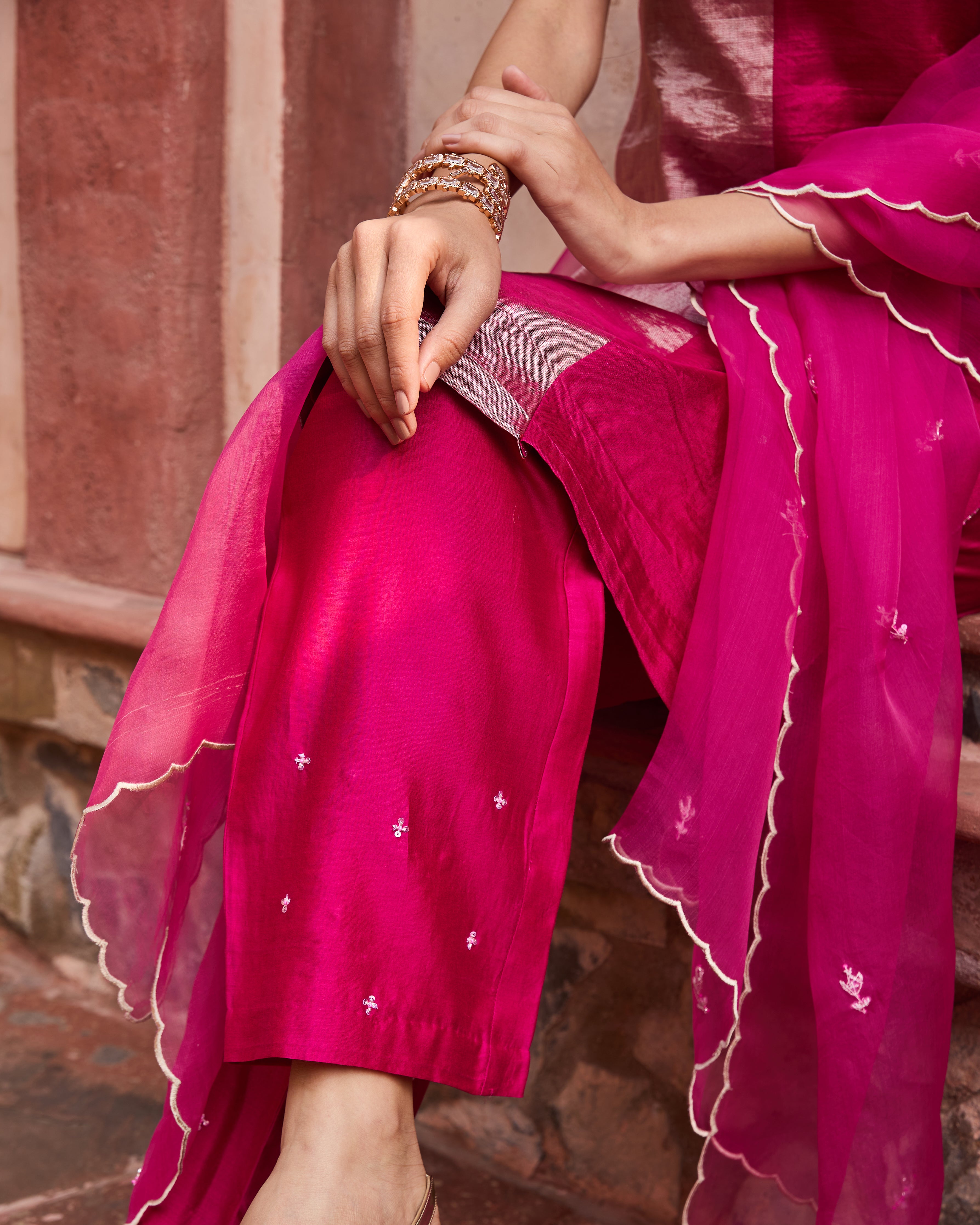 Rani Strappy Kurta Set