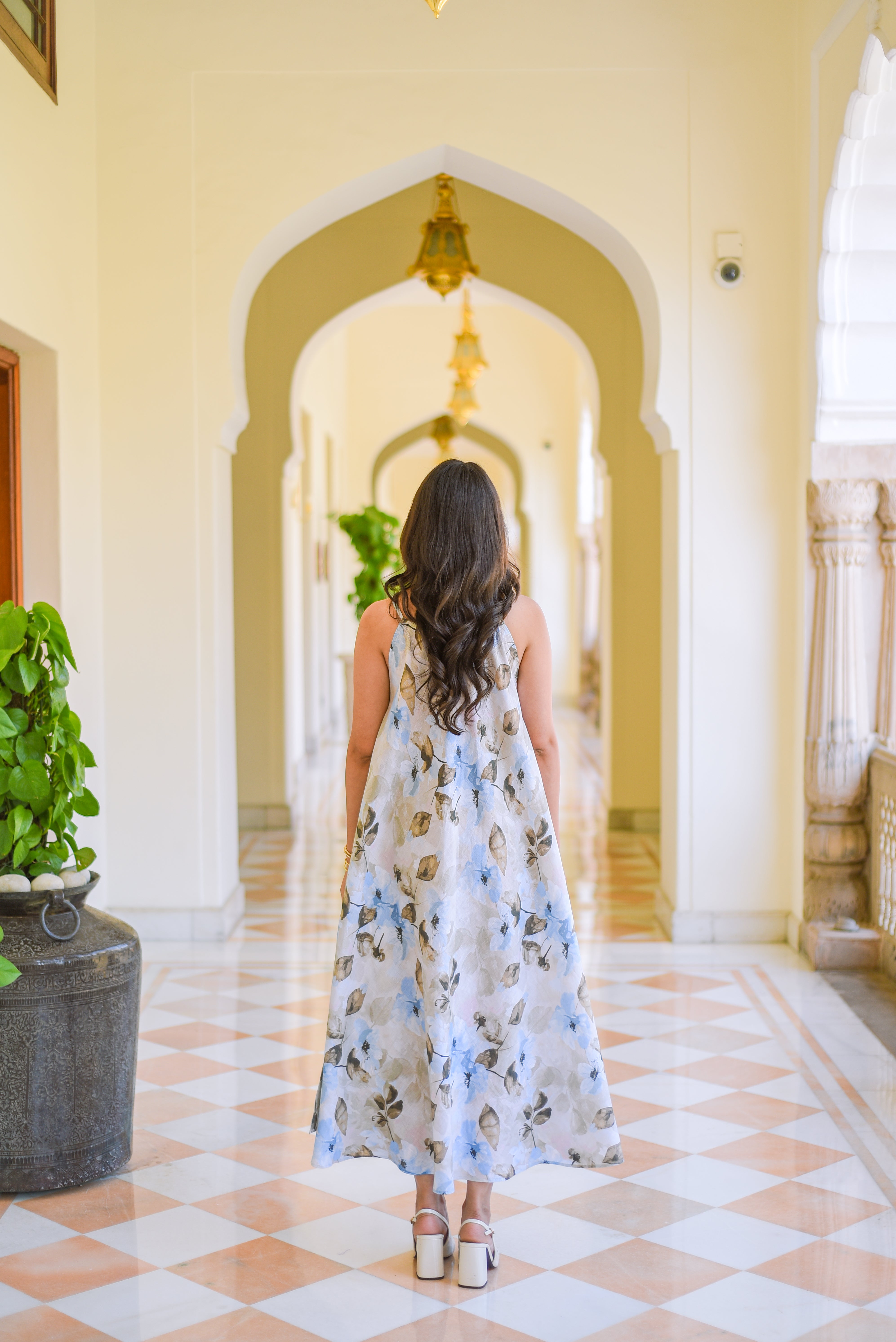 Sky Bloom Long Dress