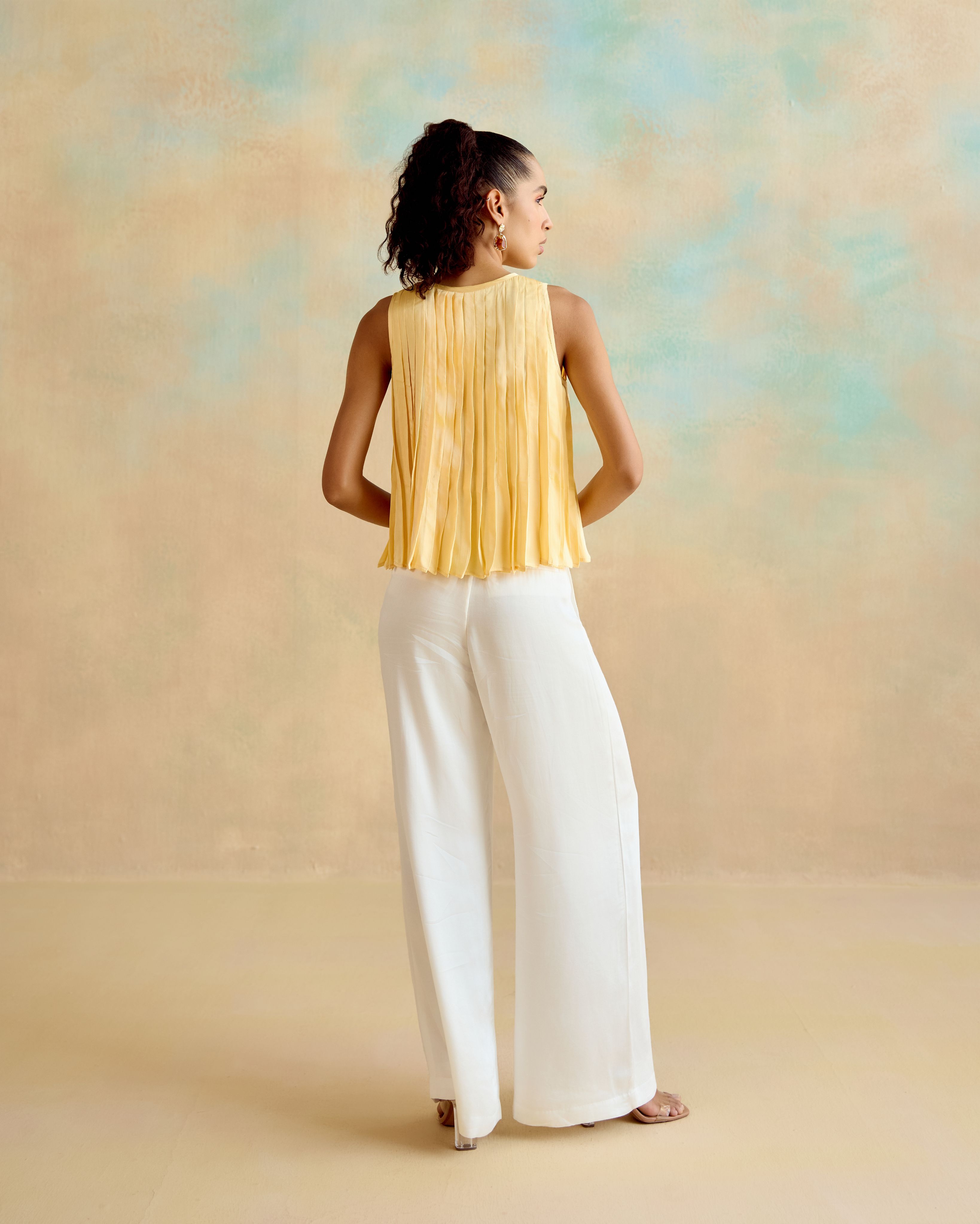Sun Daze Pleated Top