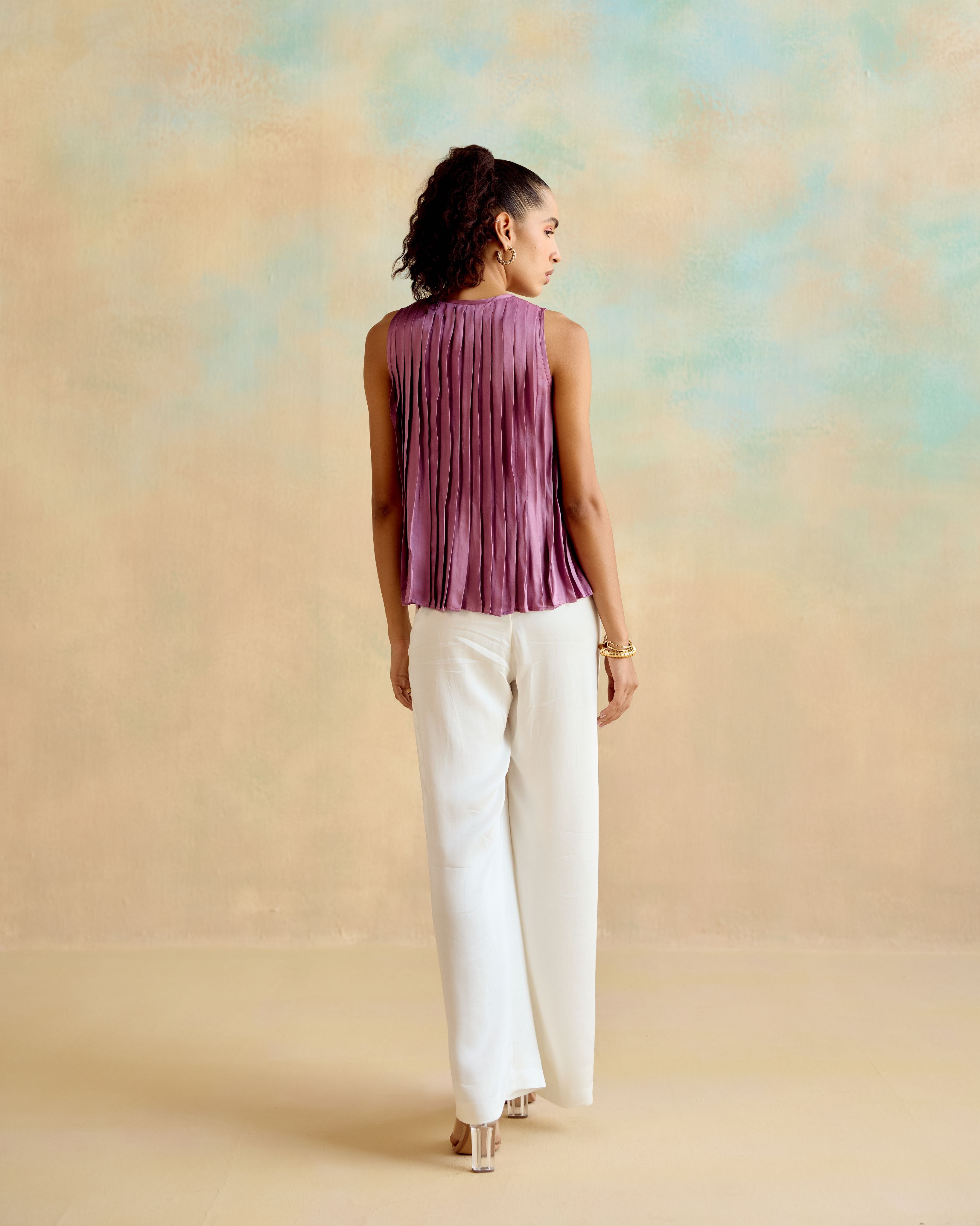 Violet tie up top