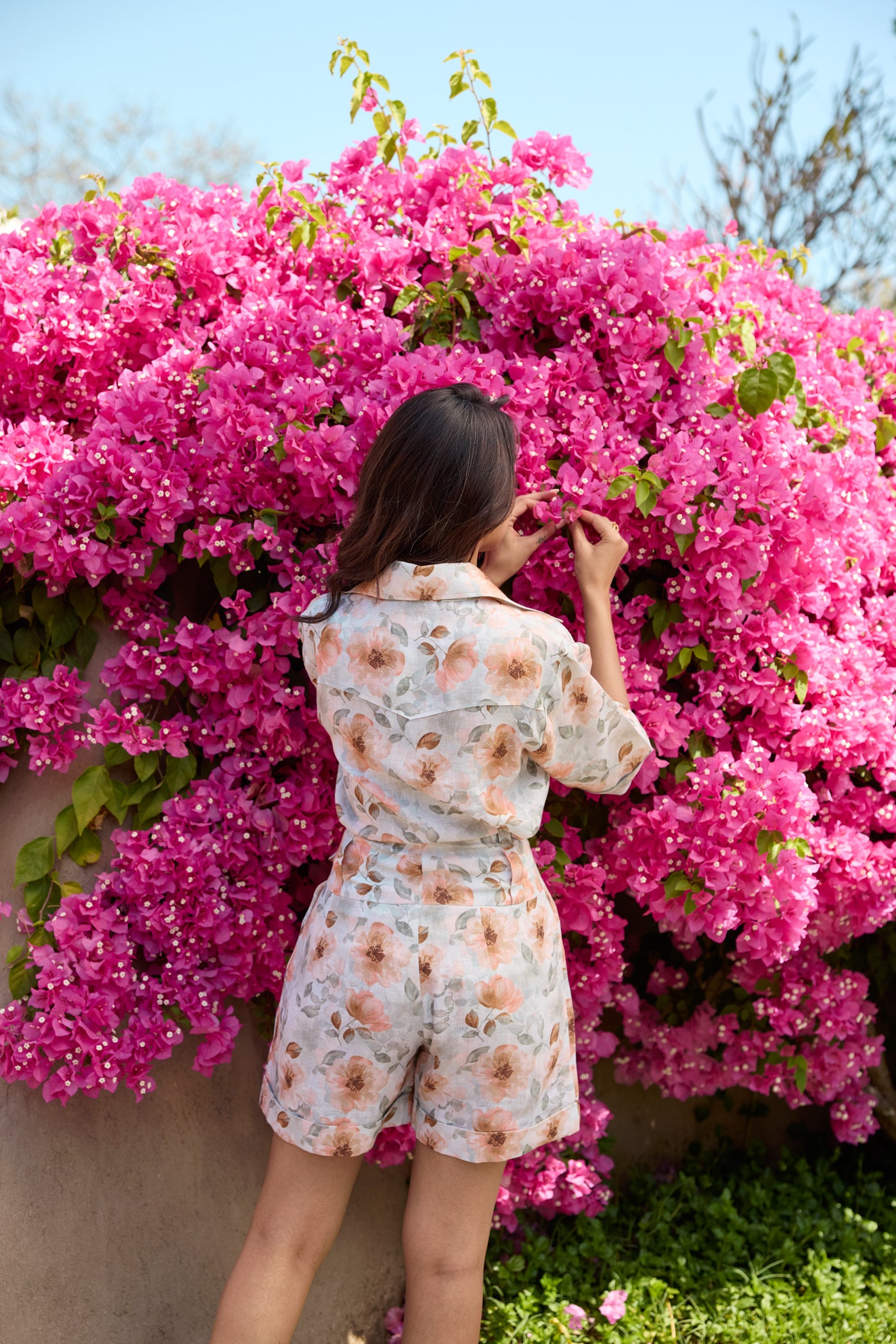 Wanderlust in Bloom untility shorts