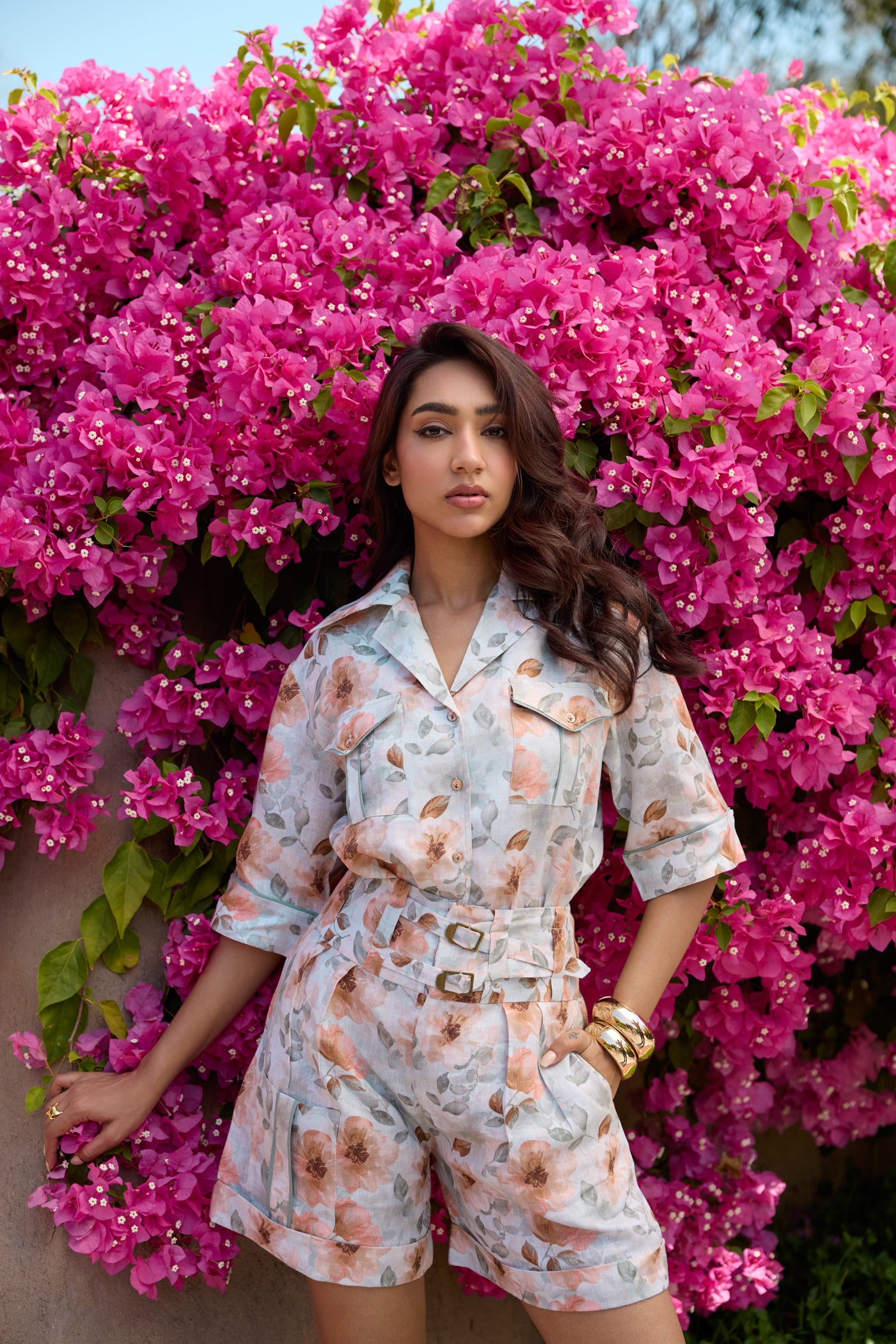 Wanderlust in Bloom untility shorts