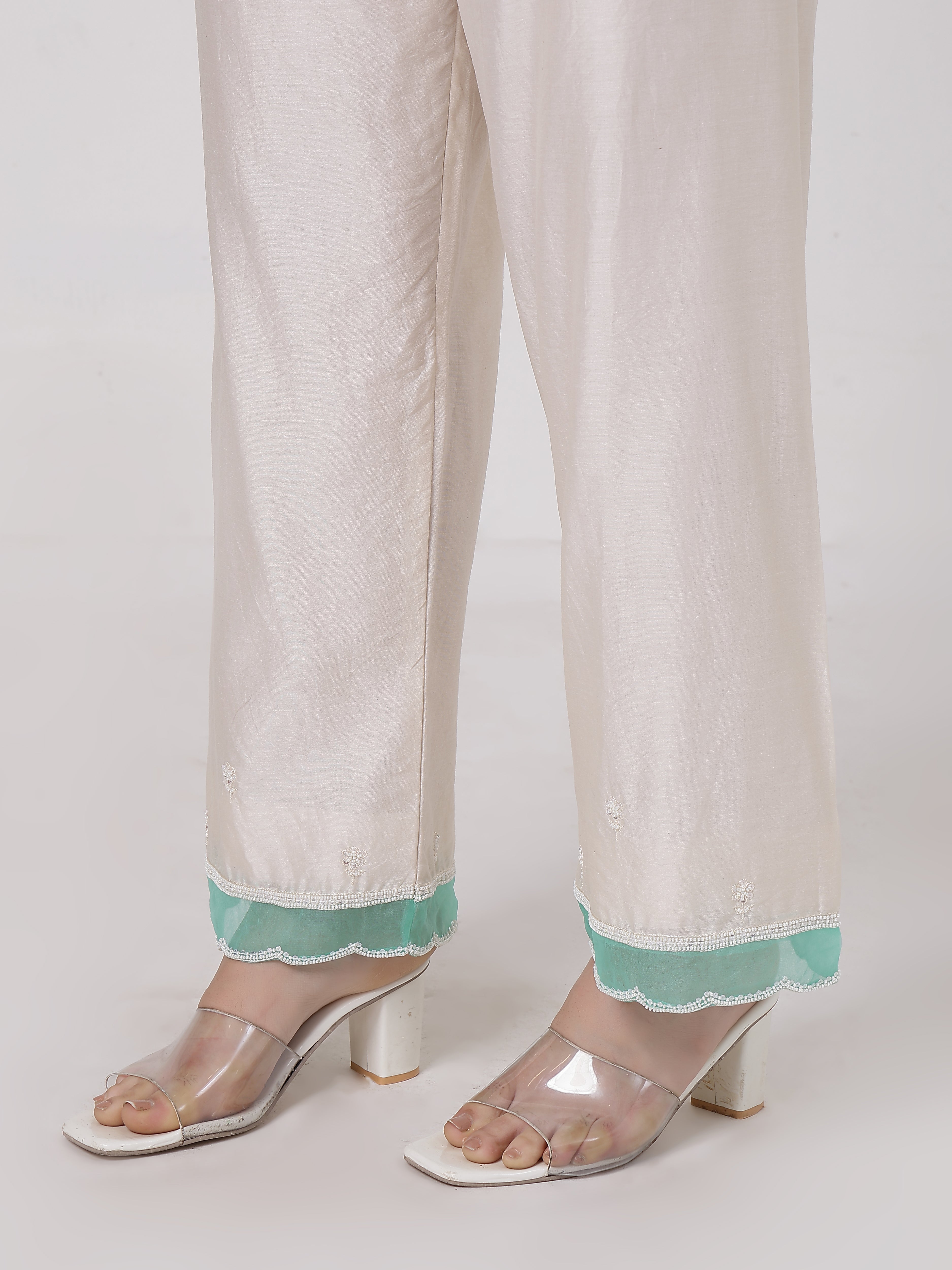 Mint Green Tassels Kurta Set