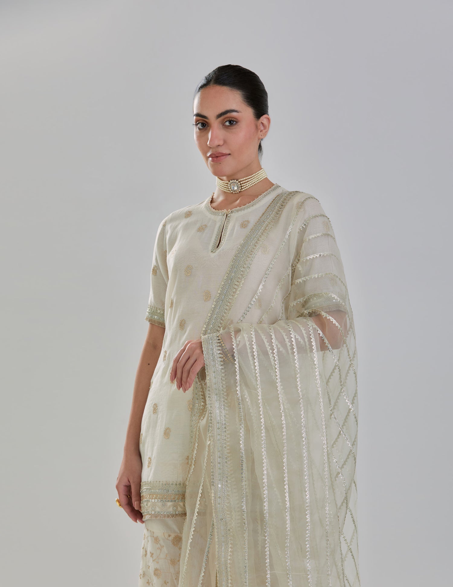 Pearl Chanderi Sharara Set