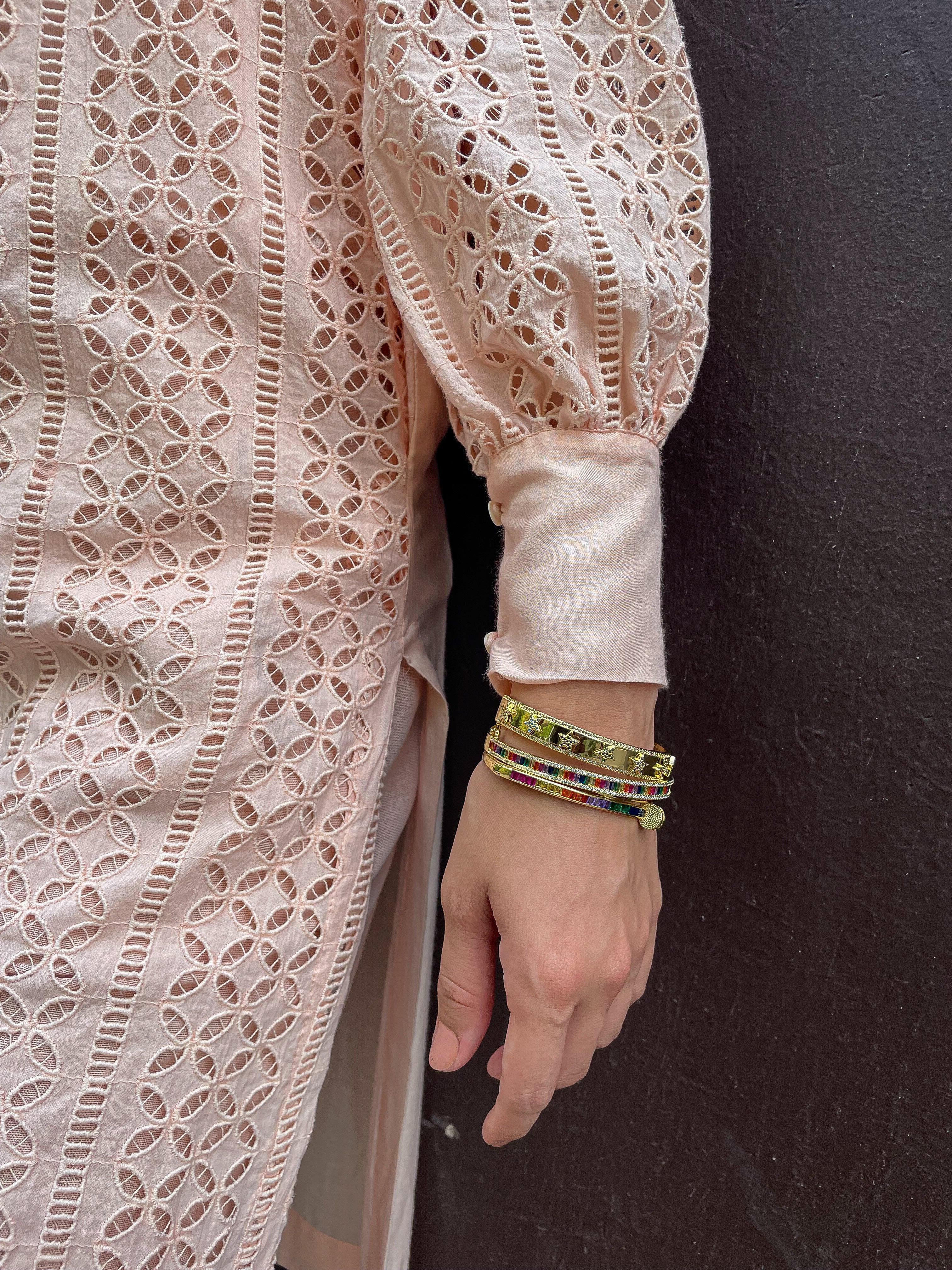 Peach Schifli Kurta - Kapaas