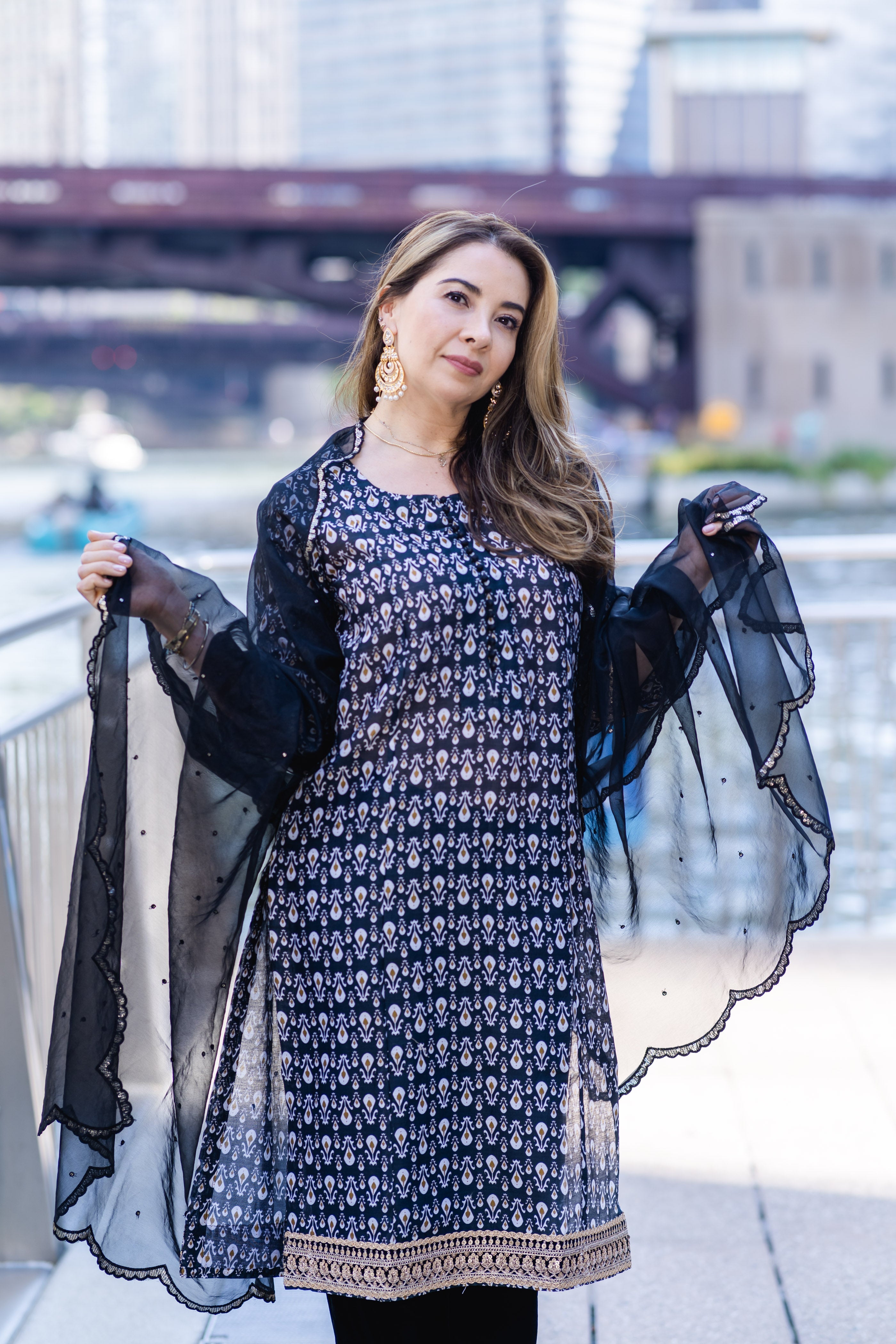 Black Opal Kurta Set