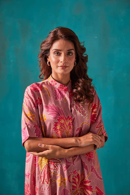 Mauve Floral Co-ord Set