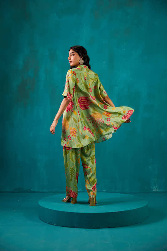 Green Floral Co-ord Set