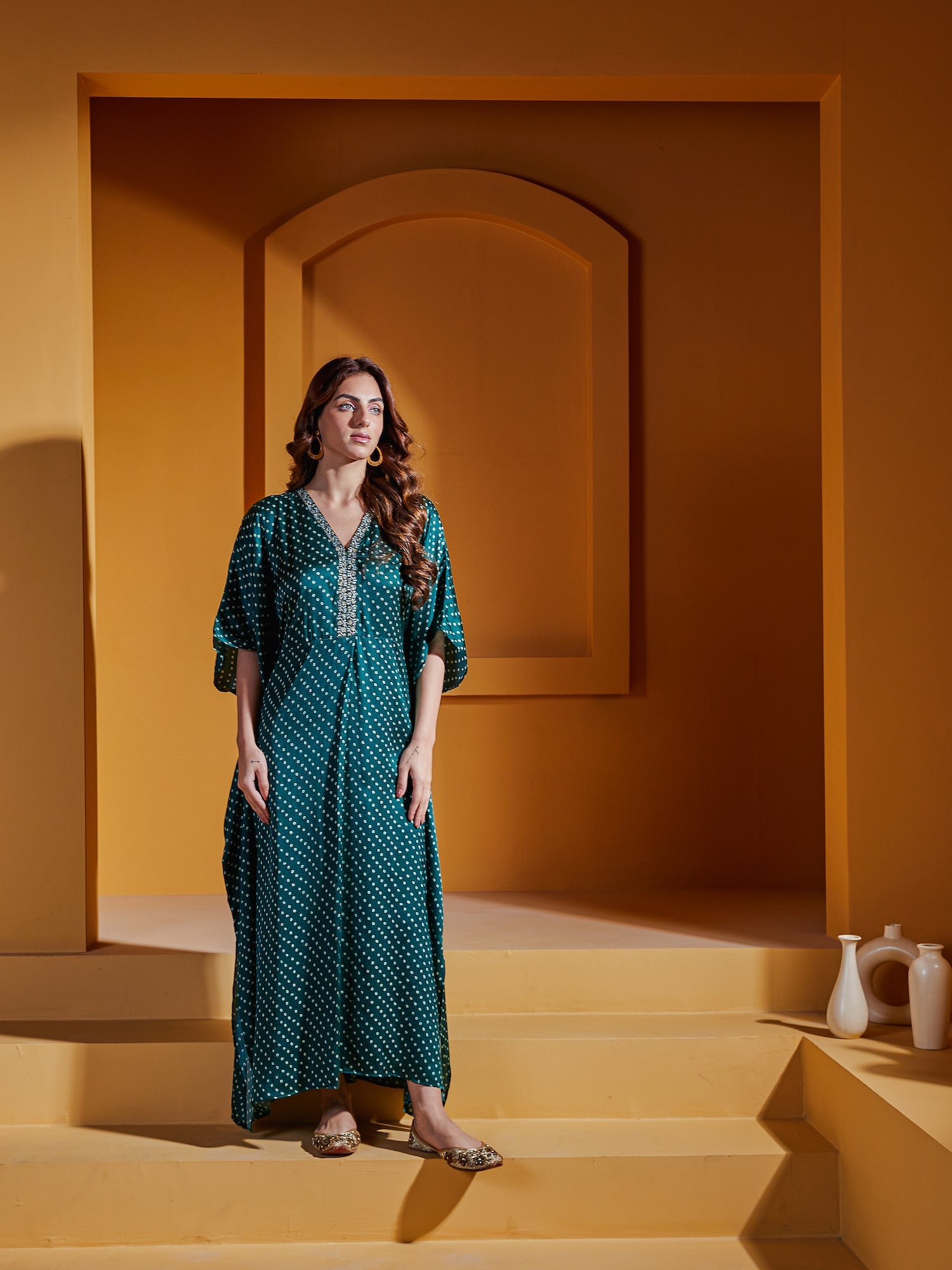 Serpentine Kaftan Dress