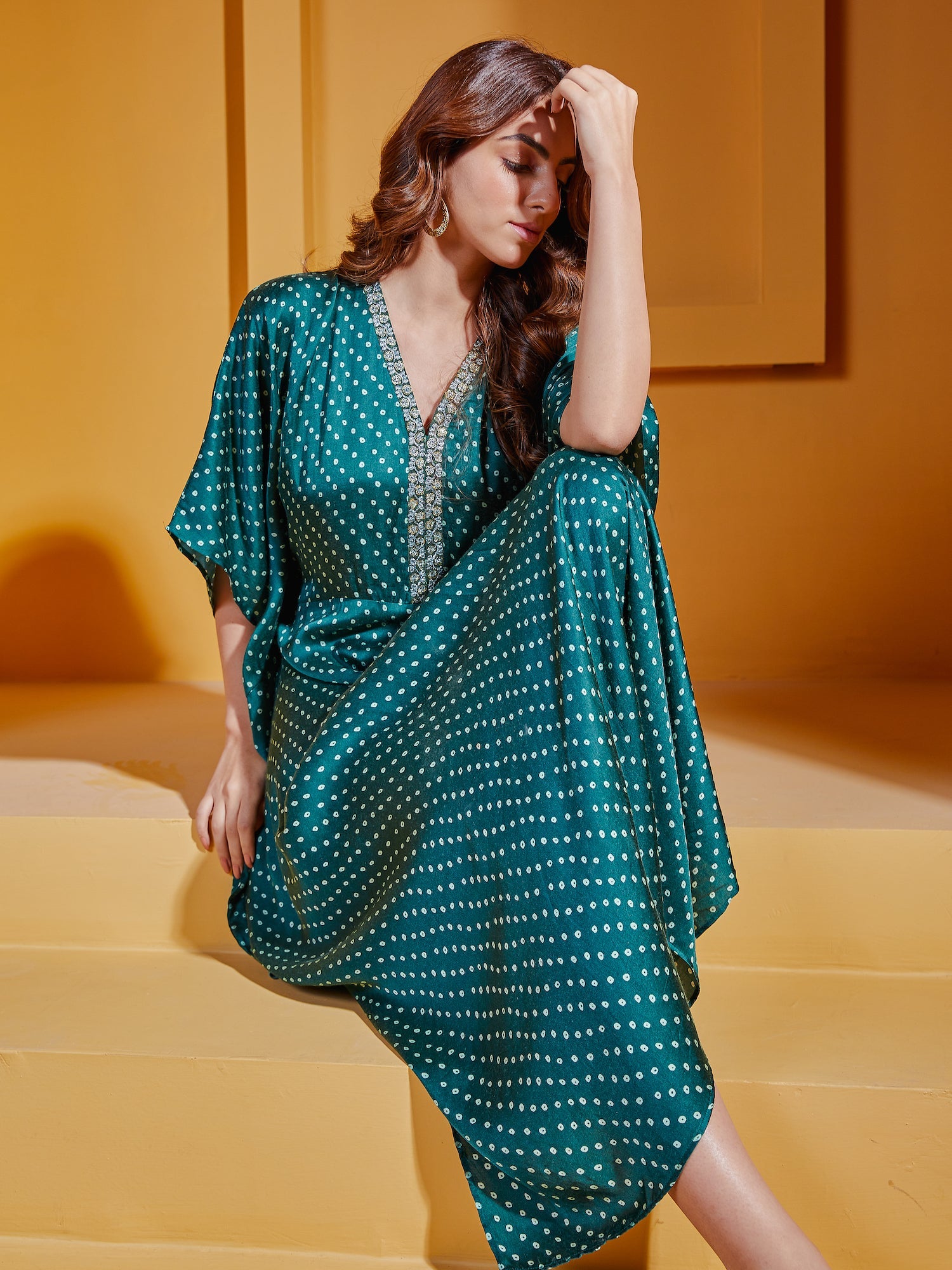 Serpentine Kaftan Dress