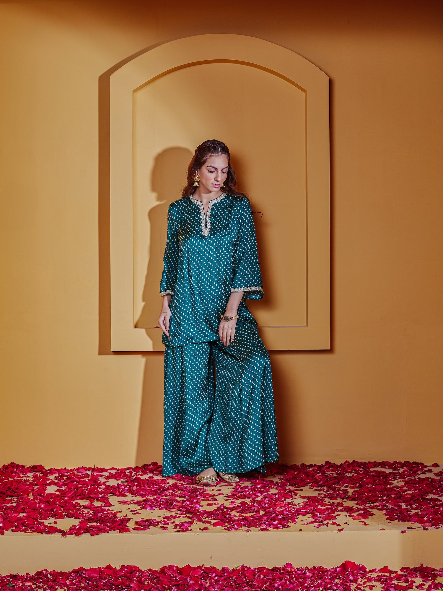 The Serpentine Print Sharara Set