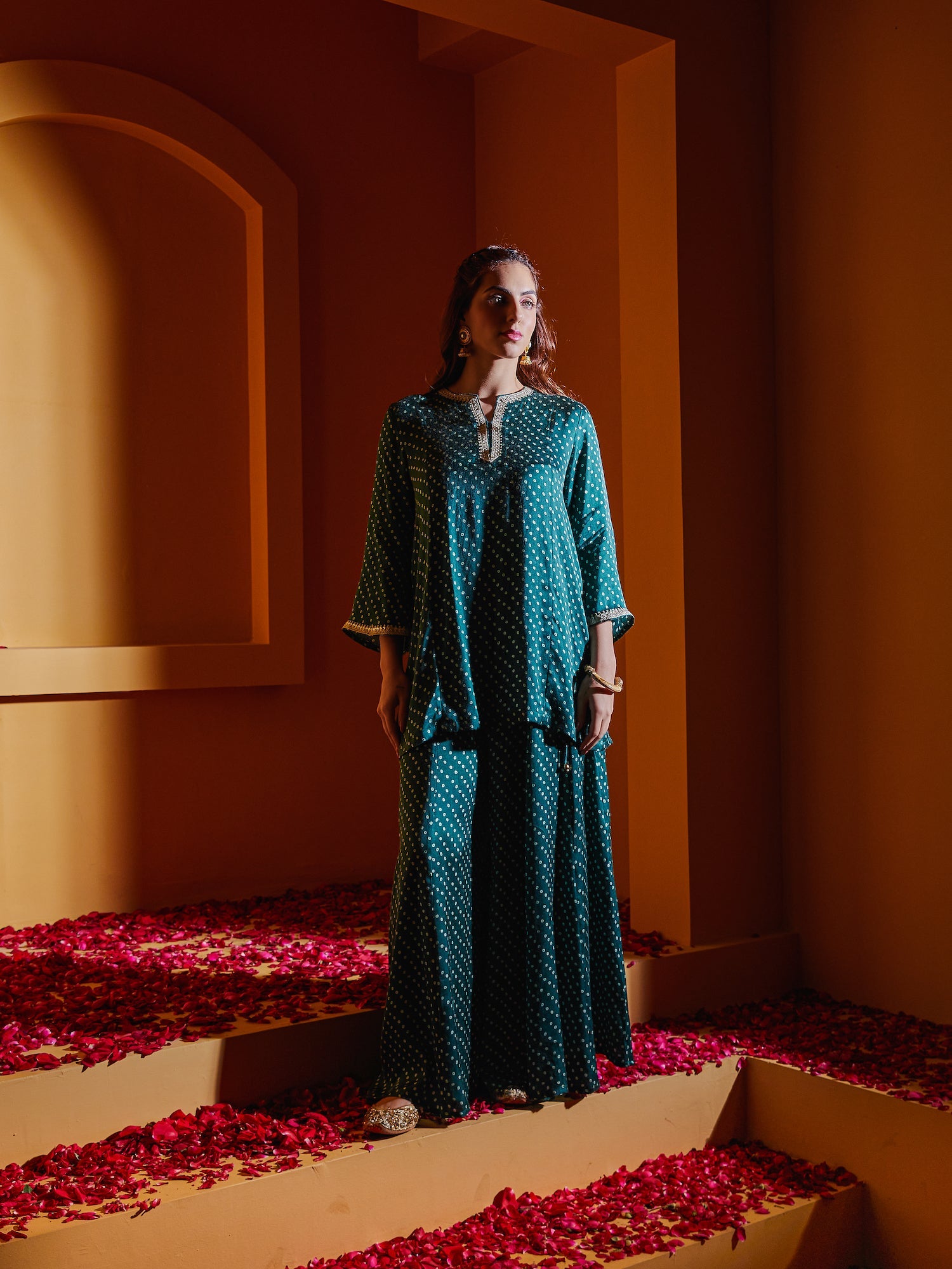 The Serpentine Print Sharara Set