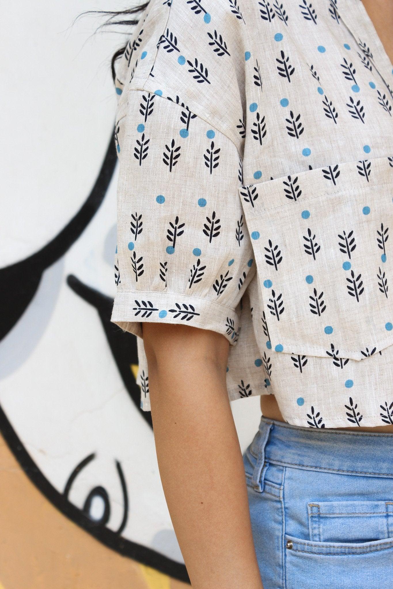Kapaas_Linen Crop Top