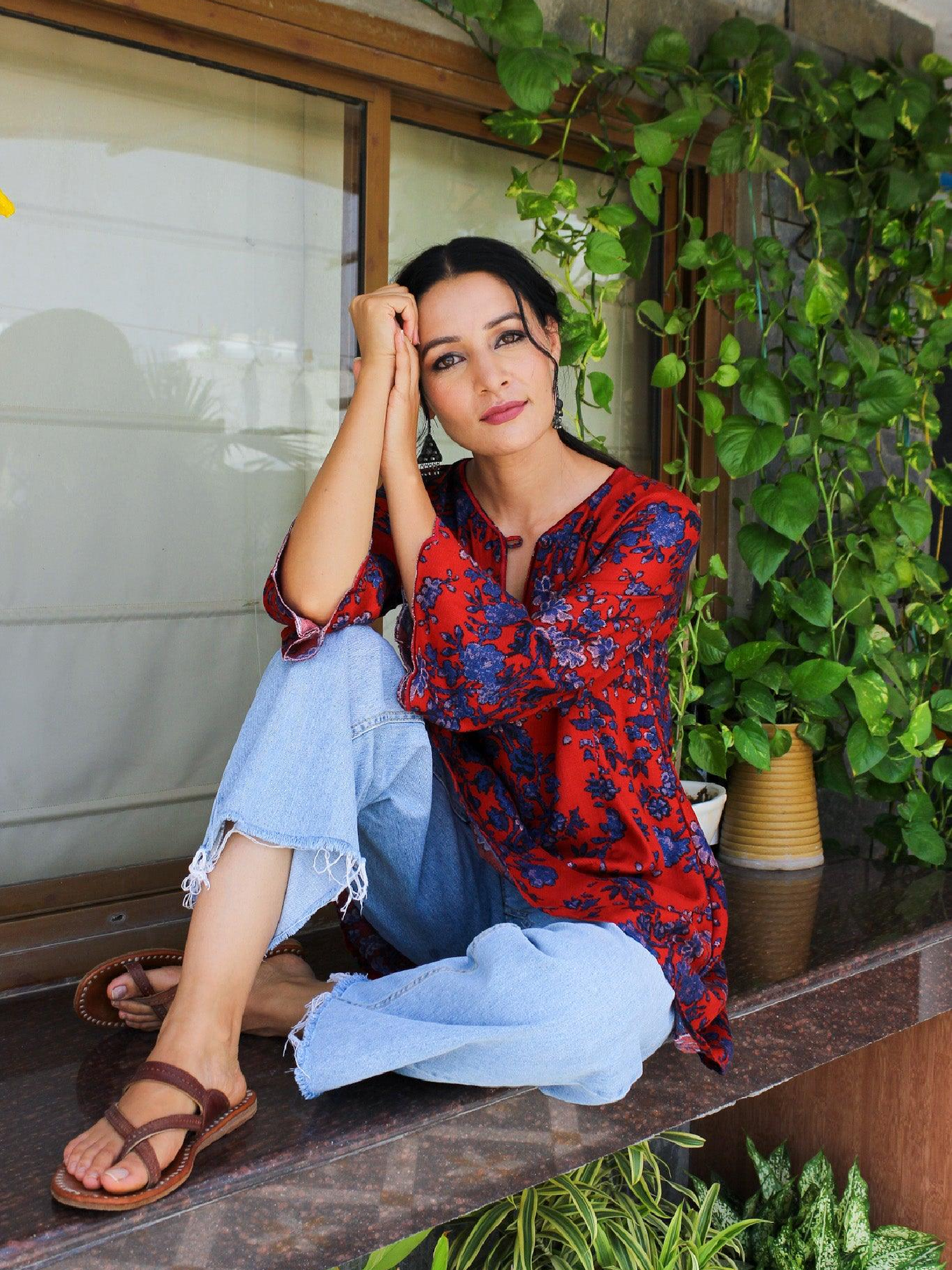 Rubia Floral Printed Kurta
