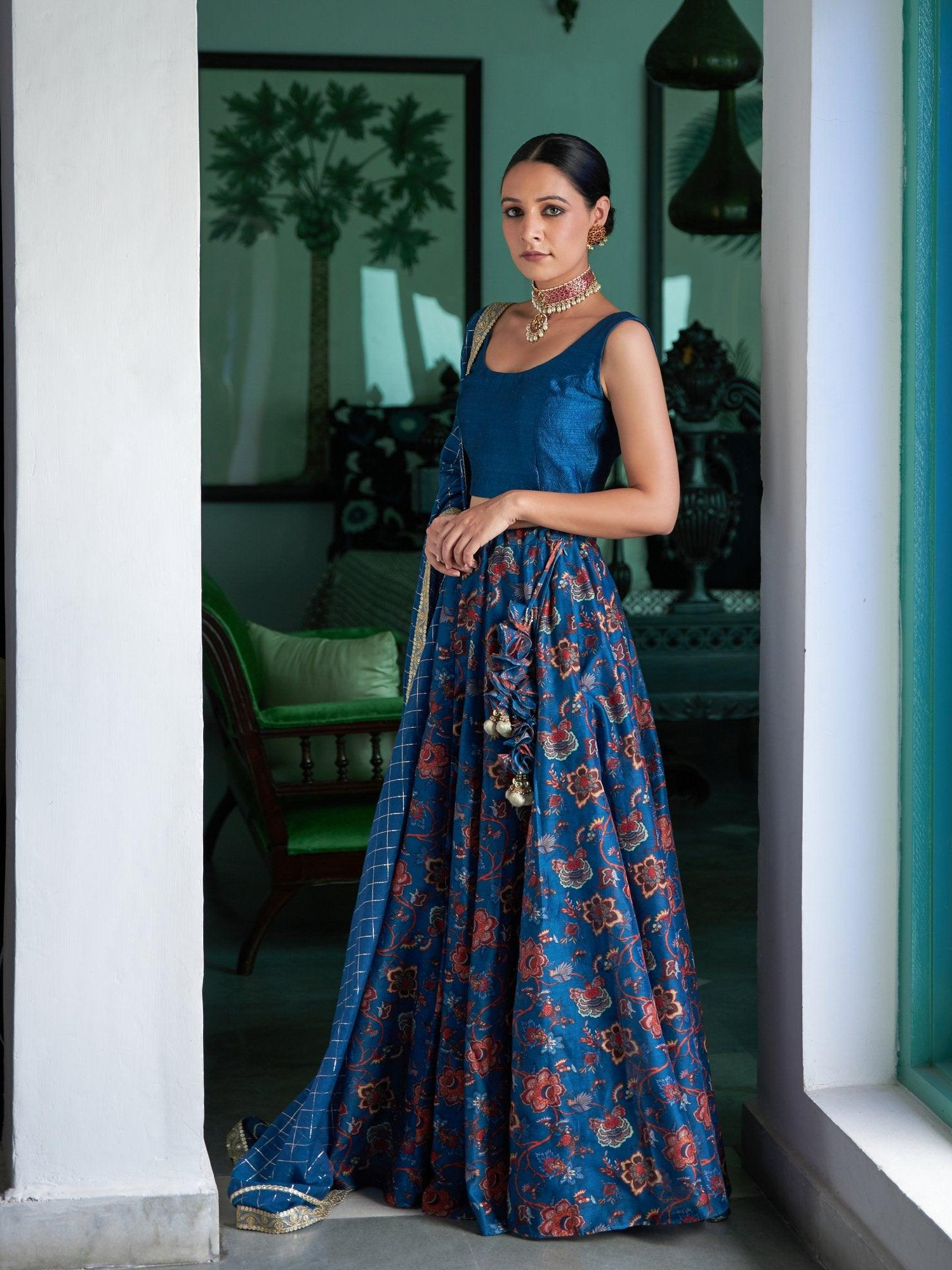 Noor Chanderi Lehenga Set