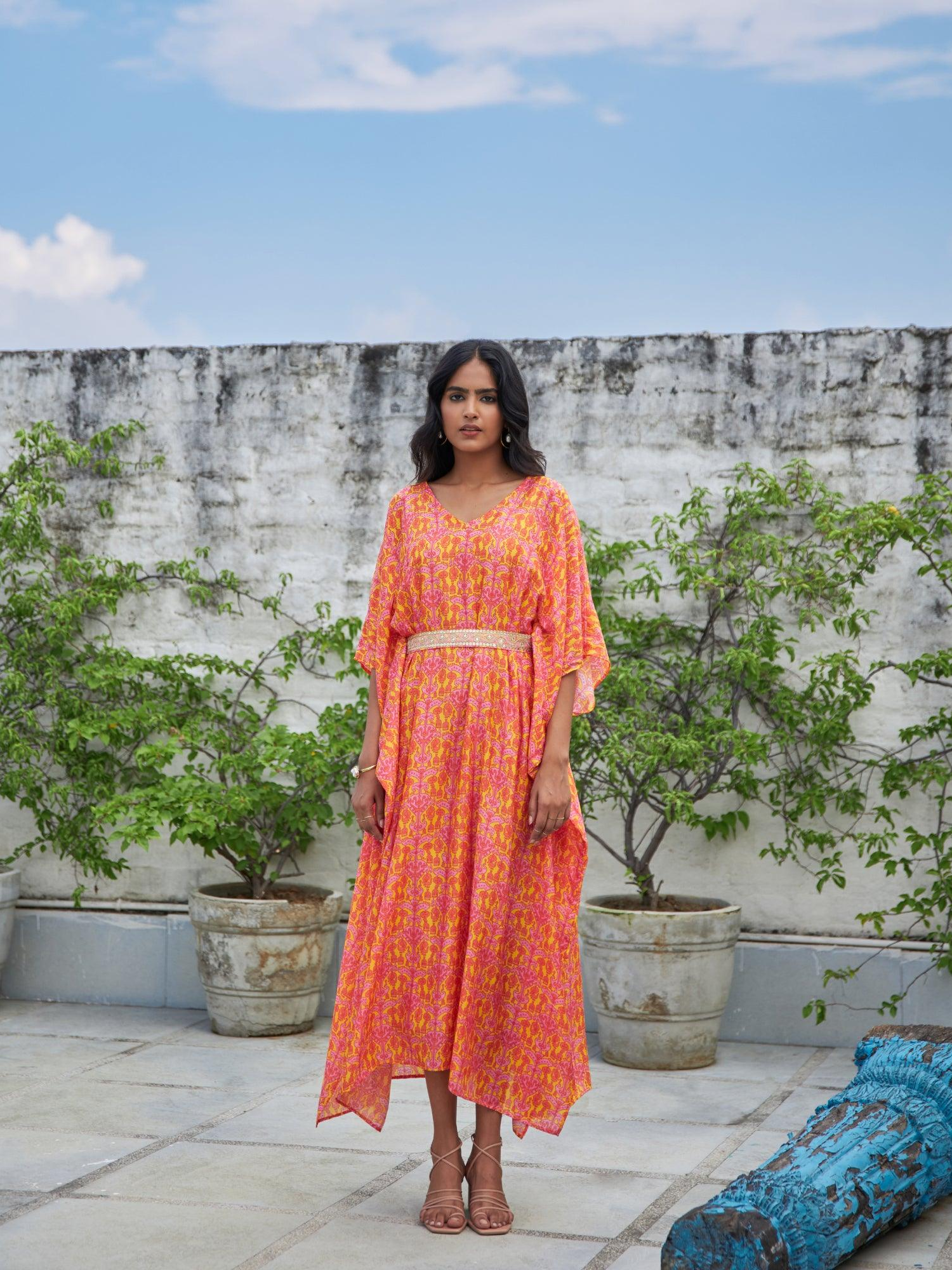 Shab Printed Kaftan