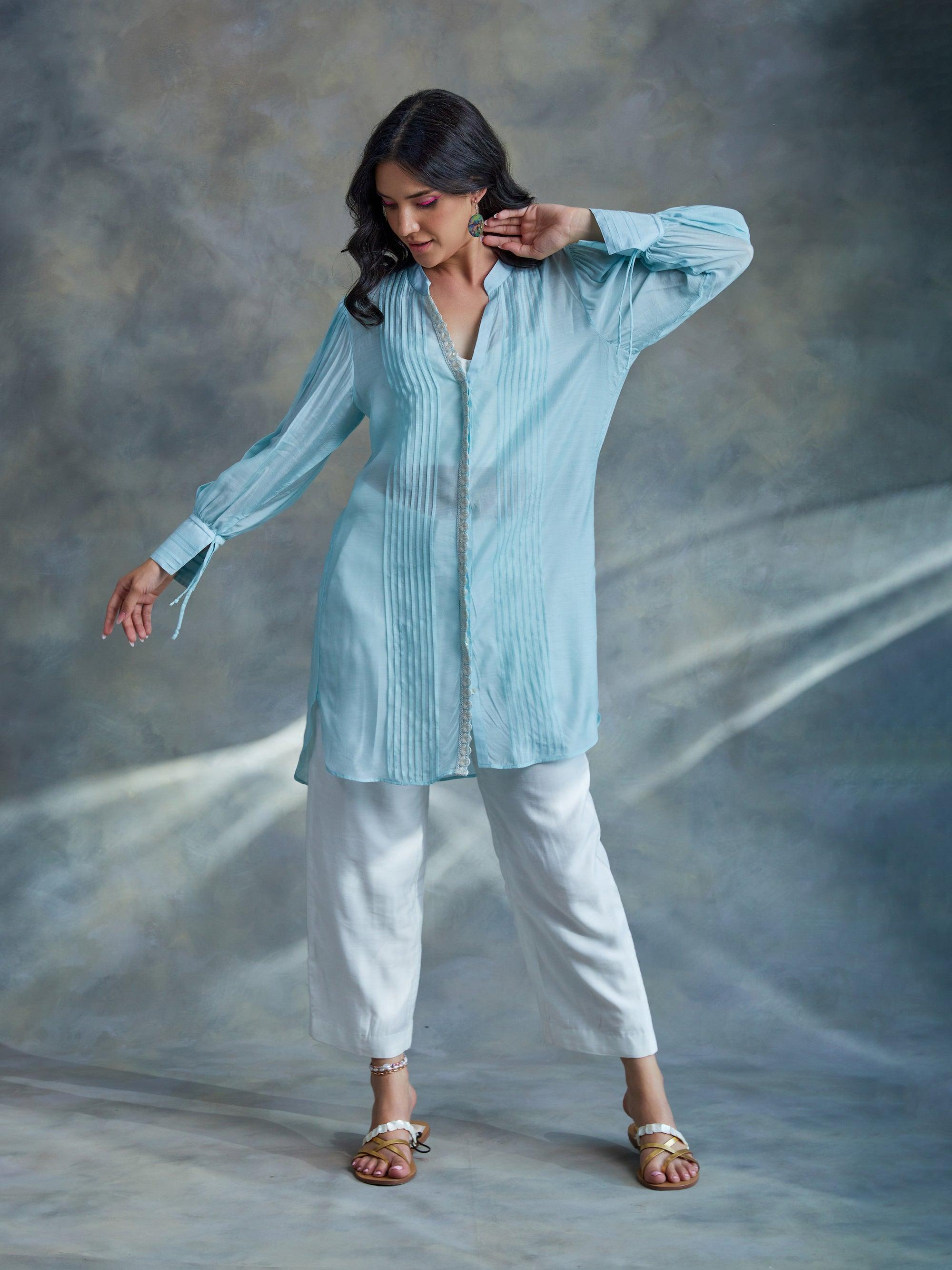 The Lagoon Pinctuck Shirt - Kapaas