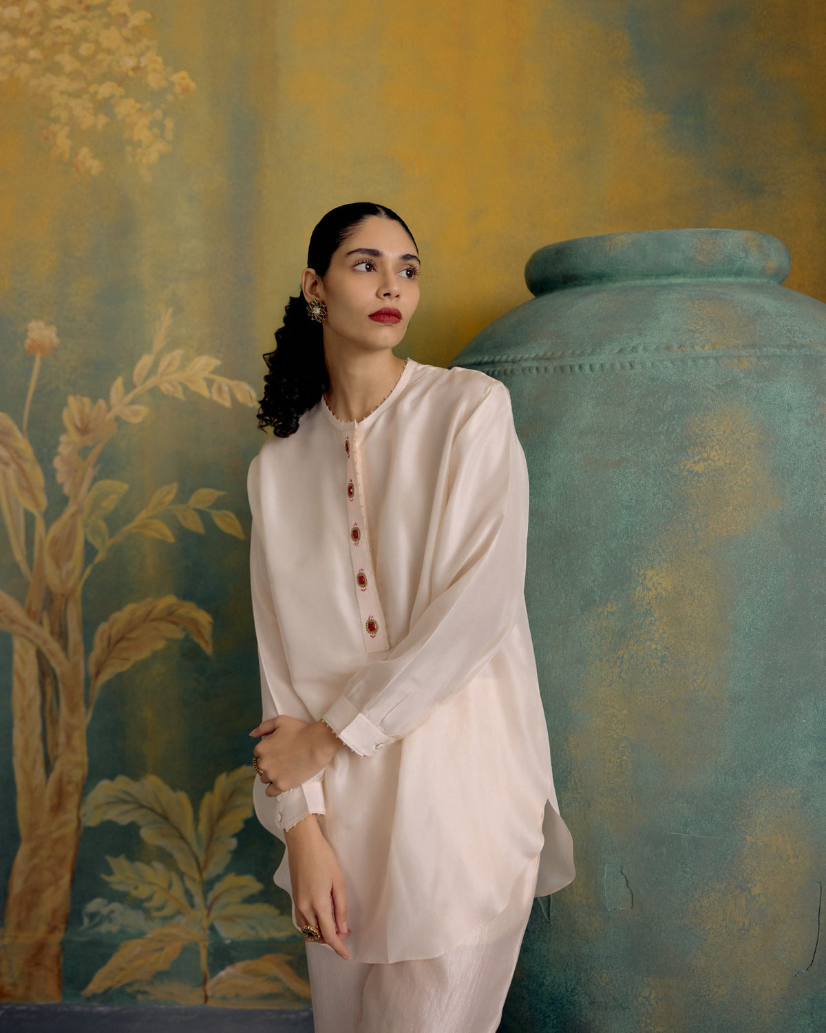 Mogra Silk Co-Ord