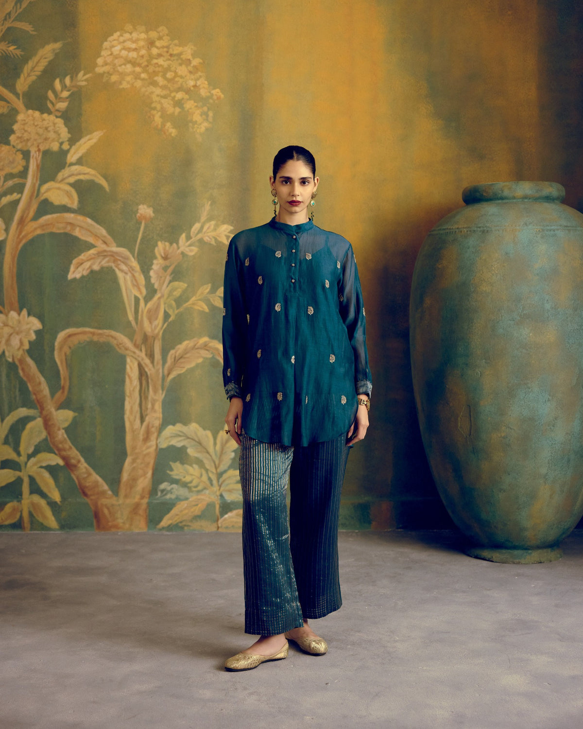 Firozi Shirt Co-ord