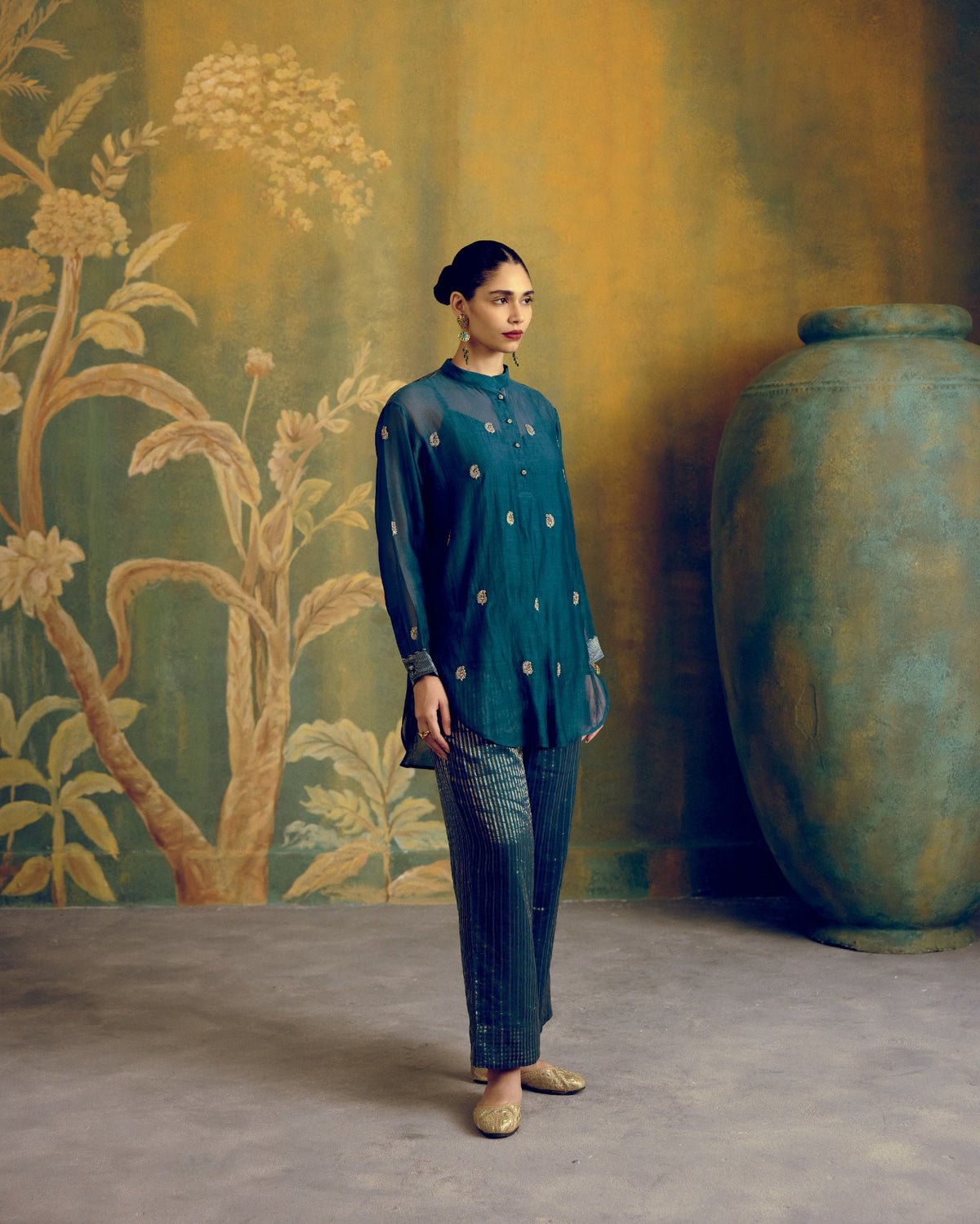 Firozi Shirt Co-ord