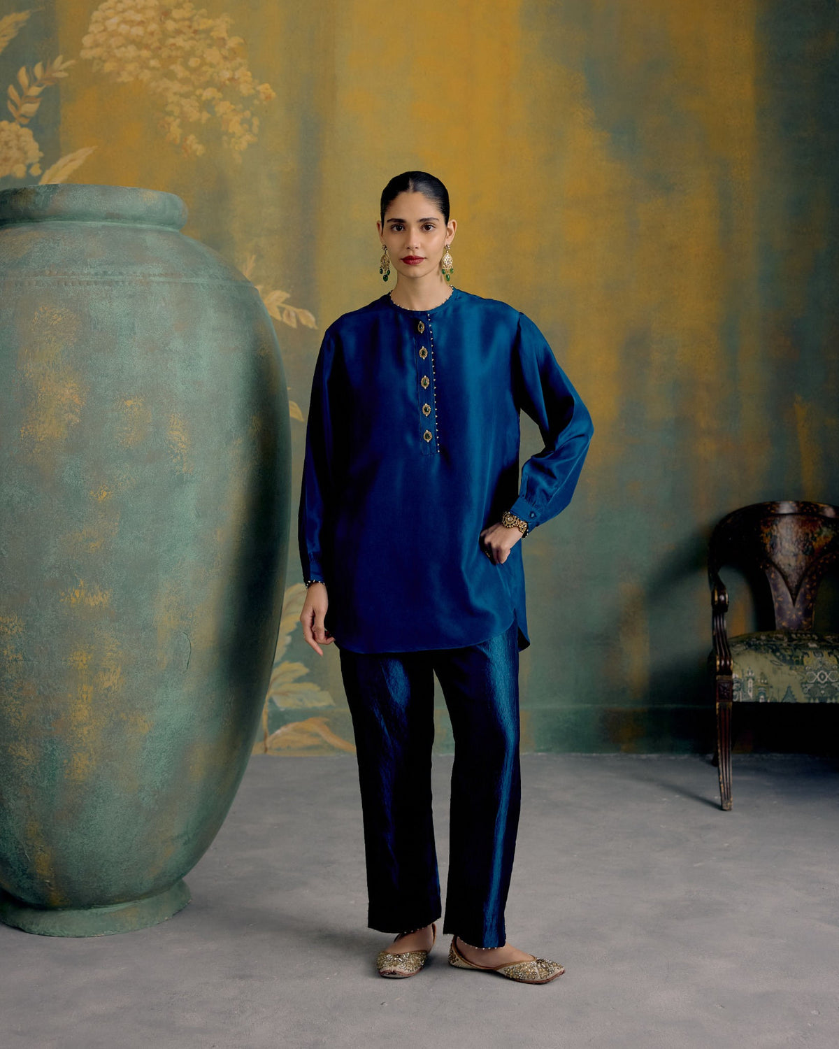 Firozi Silk Co-Ord