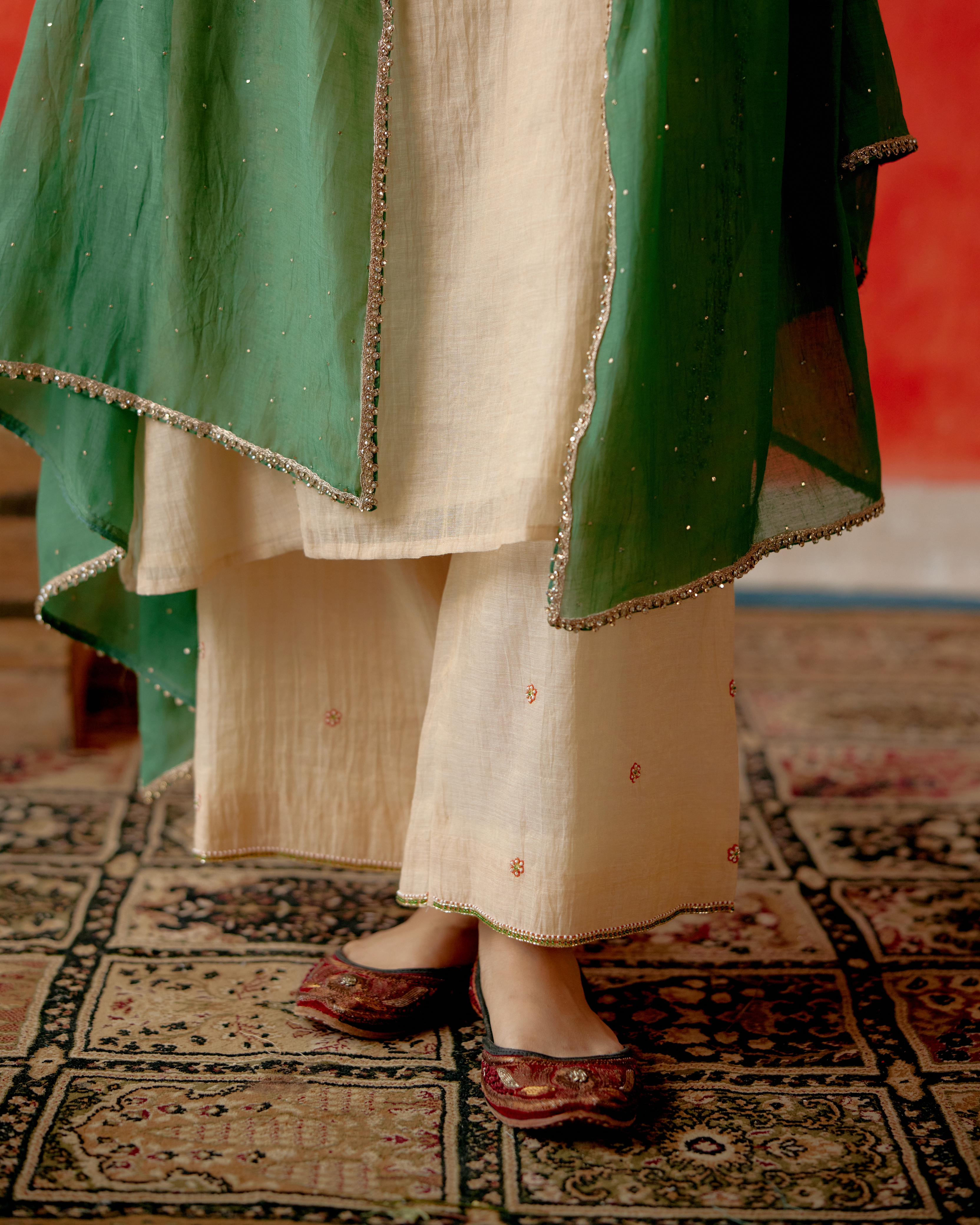 Mukaish Chanderi Dupatta