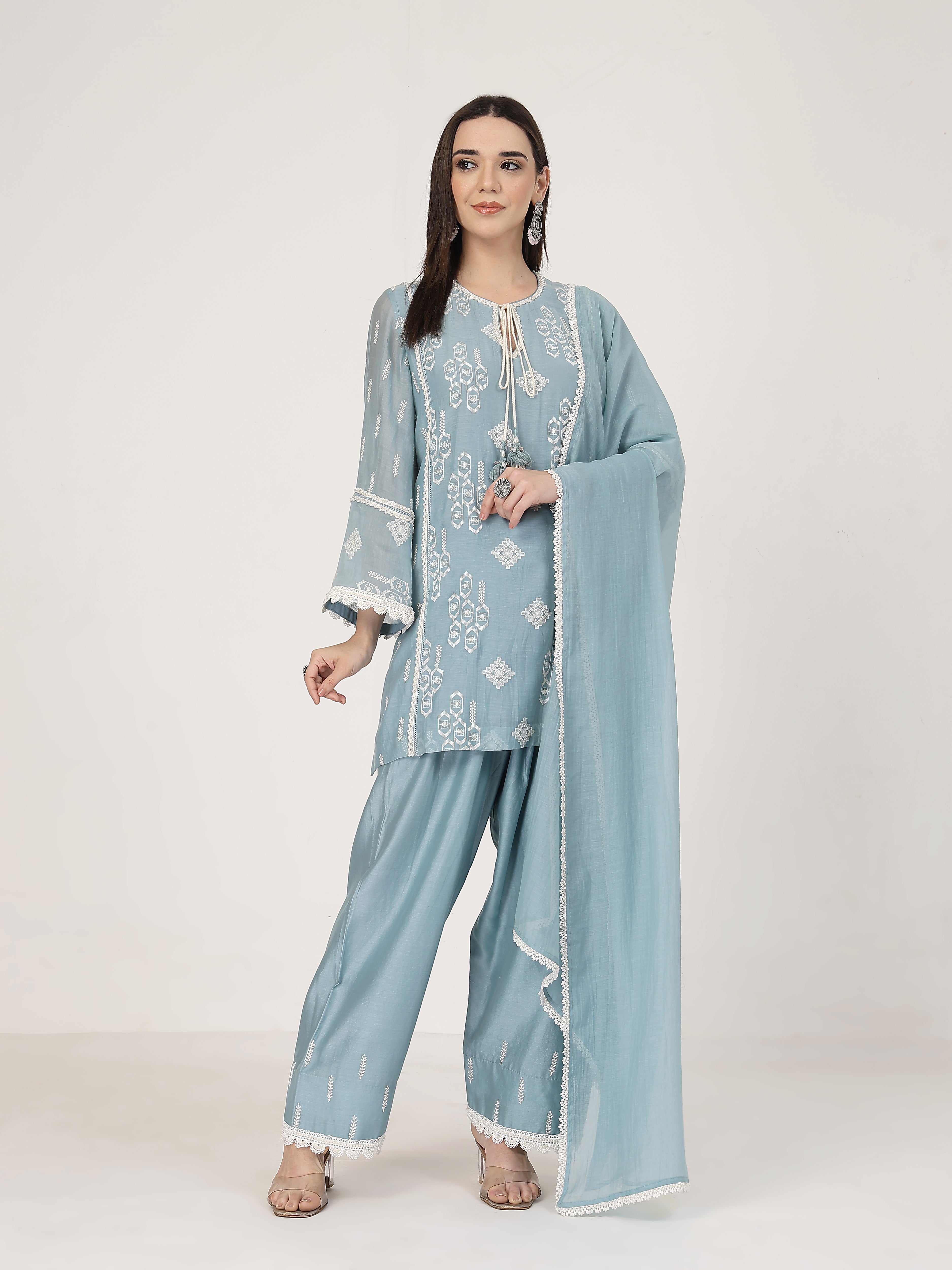 Ocean Blue Lace Set