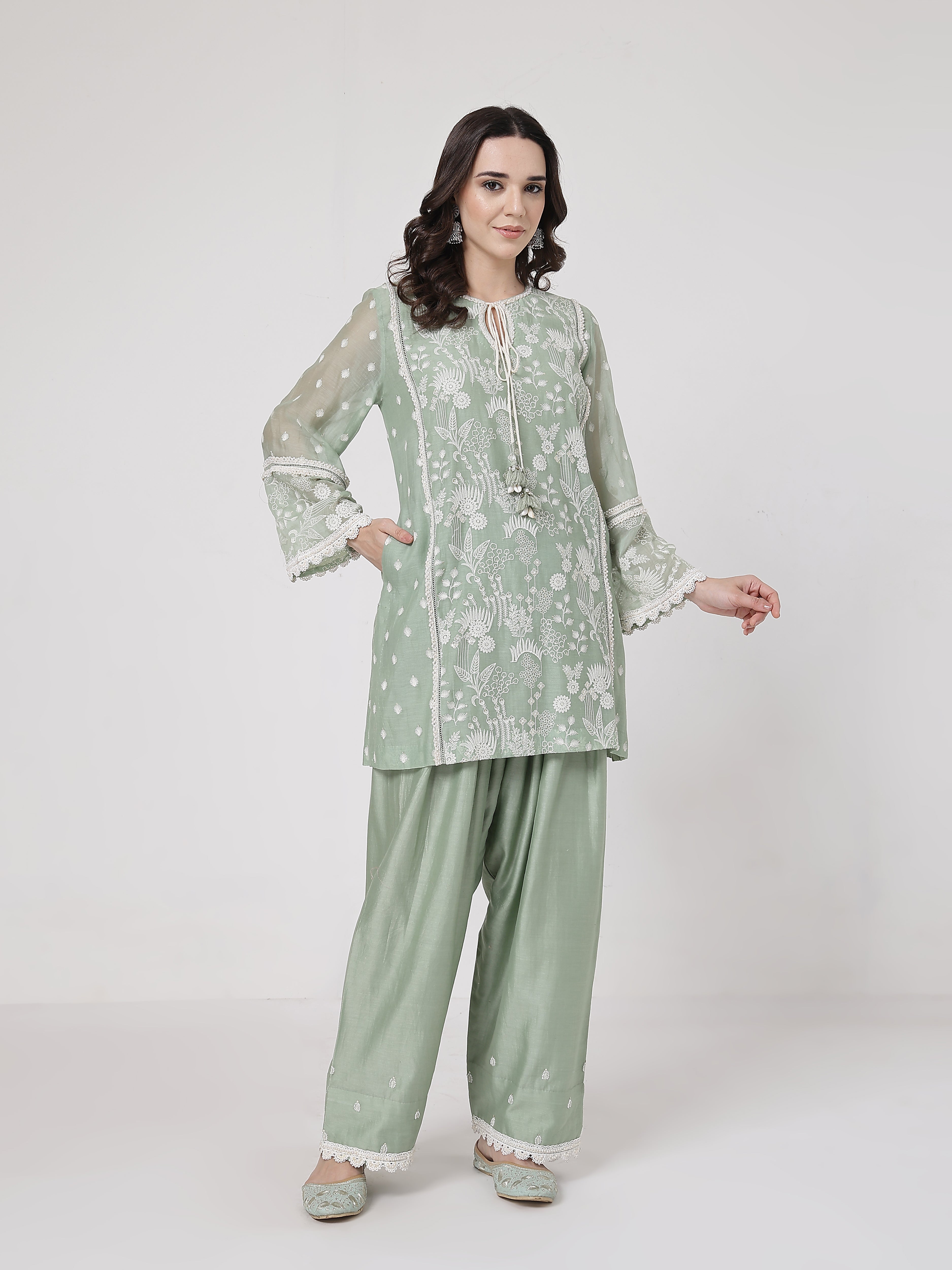 Sage Green Lace Set
