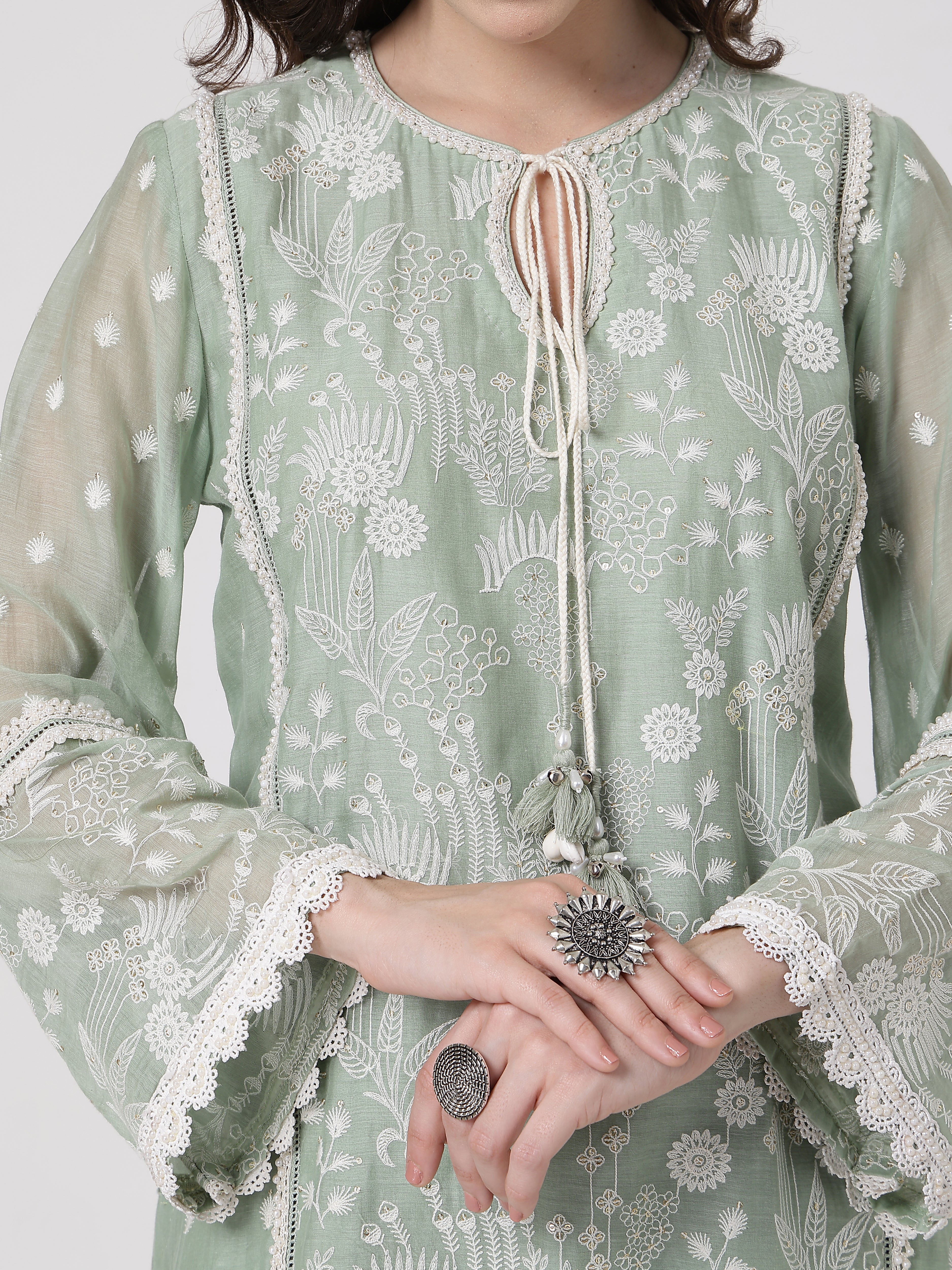 Sage Green Lace Set
