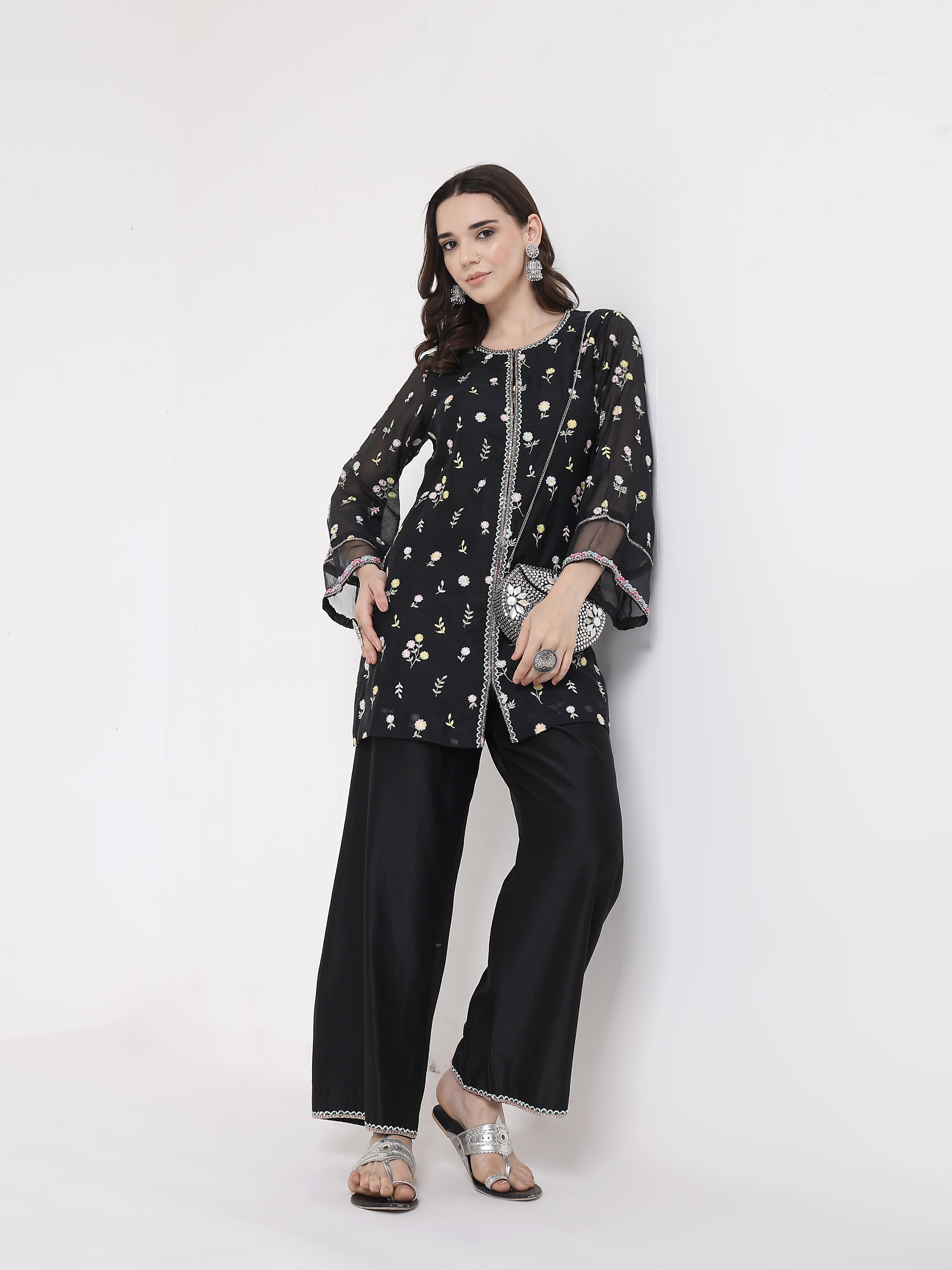 Opal Embroidered Suit Set