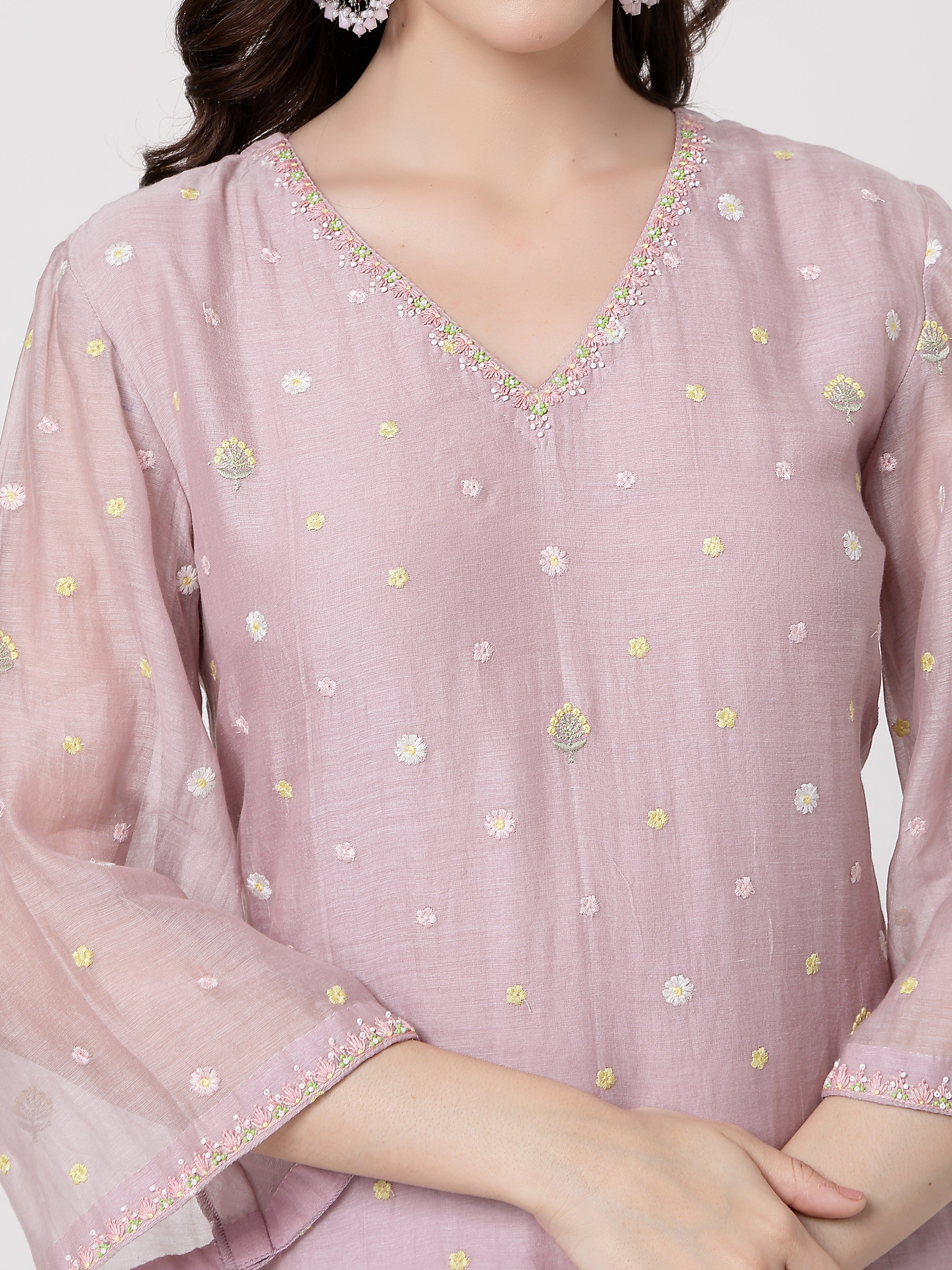 Kamal V Neck Set