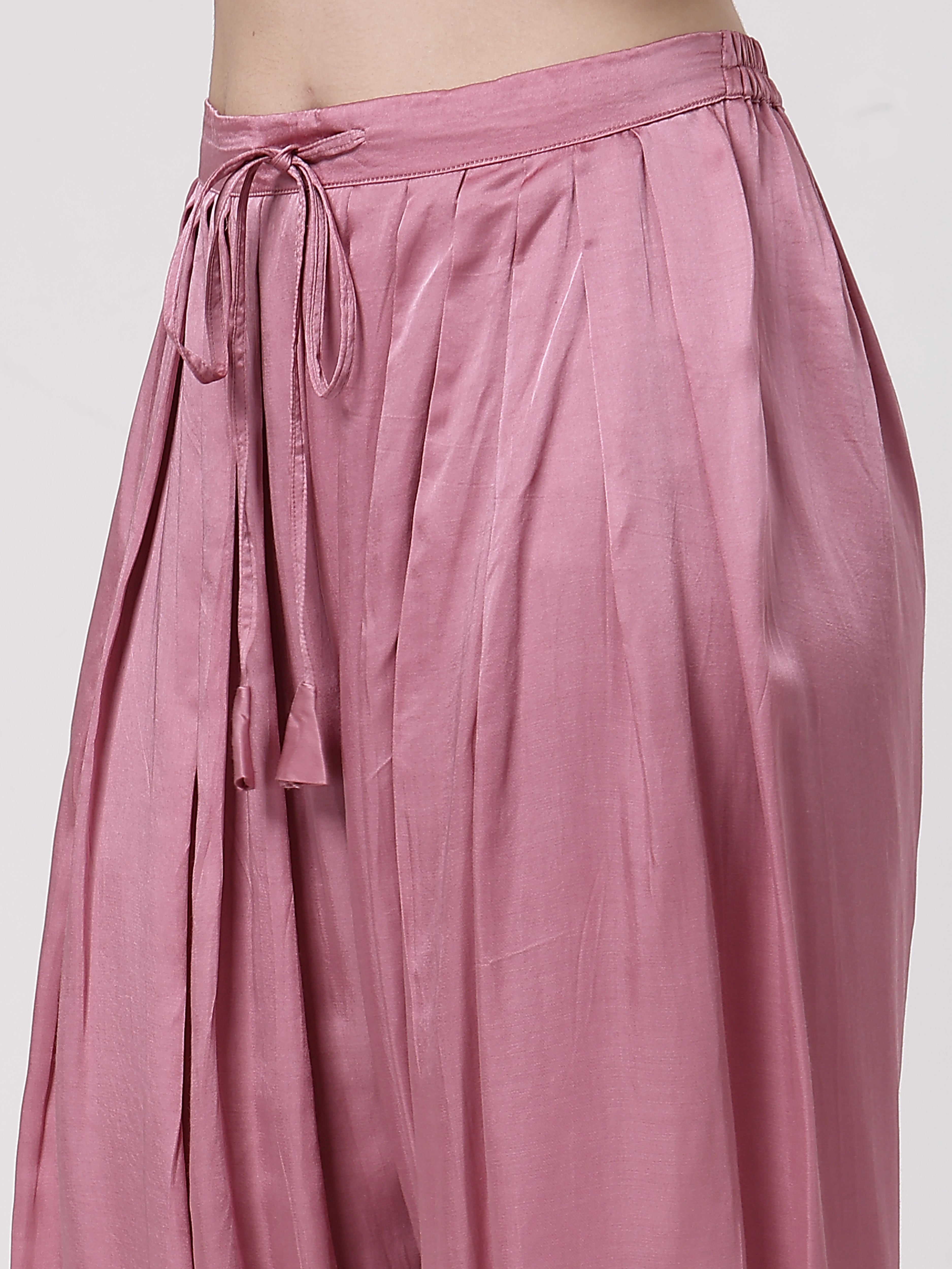 Mauve Crushed Salwar Set