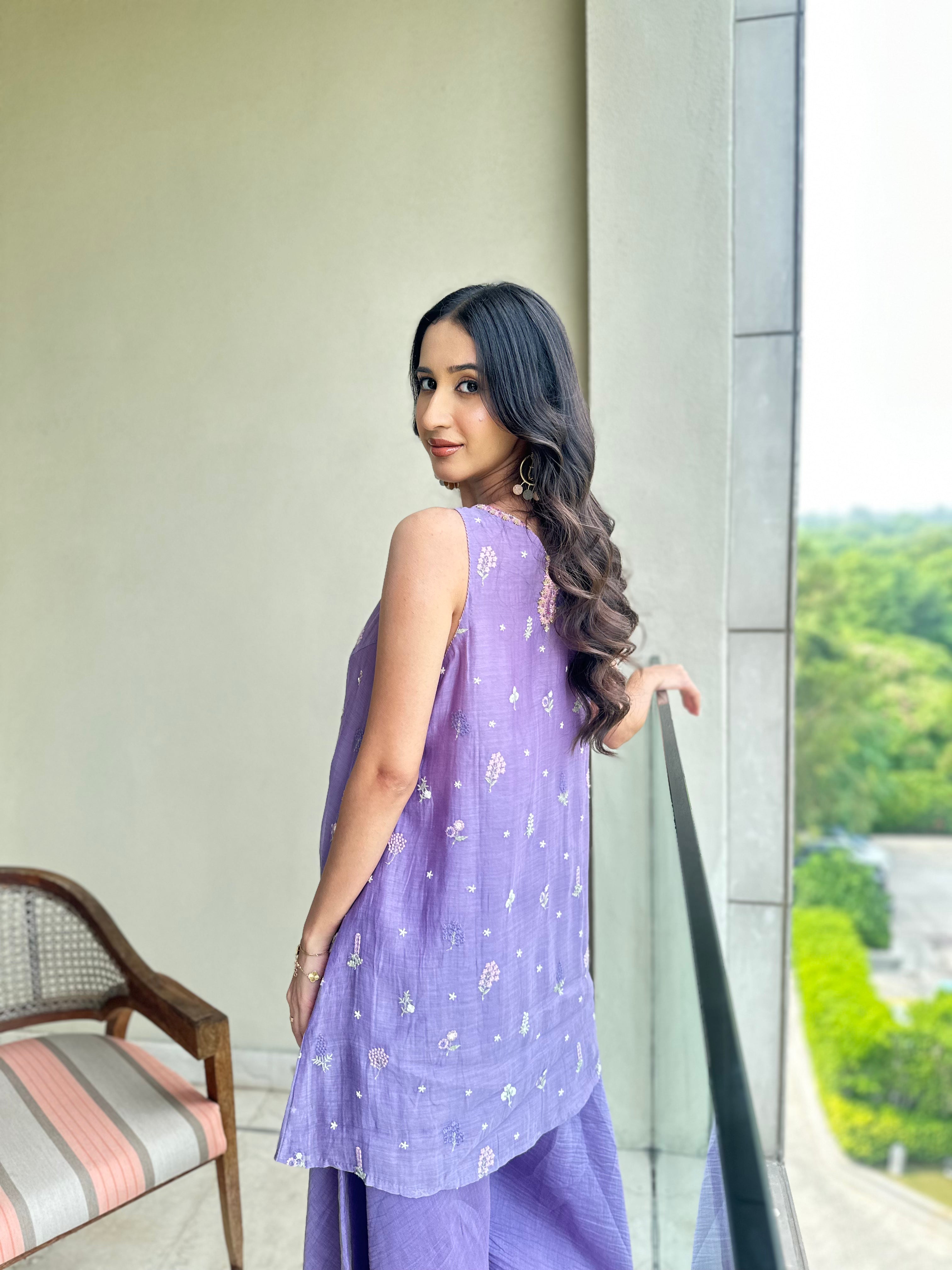 Lilac Sharara Set