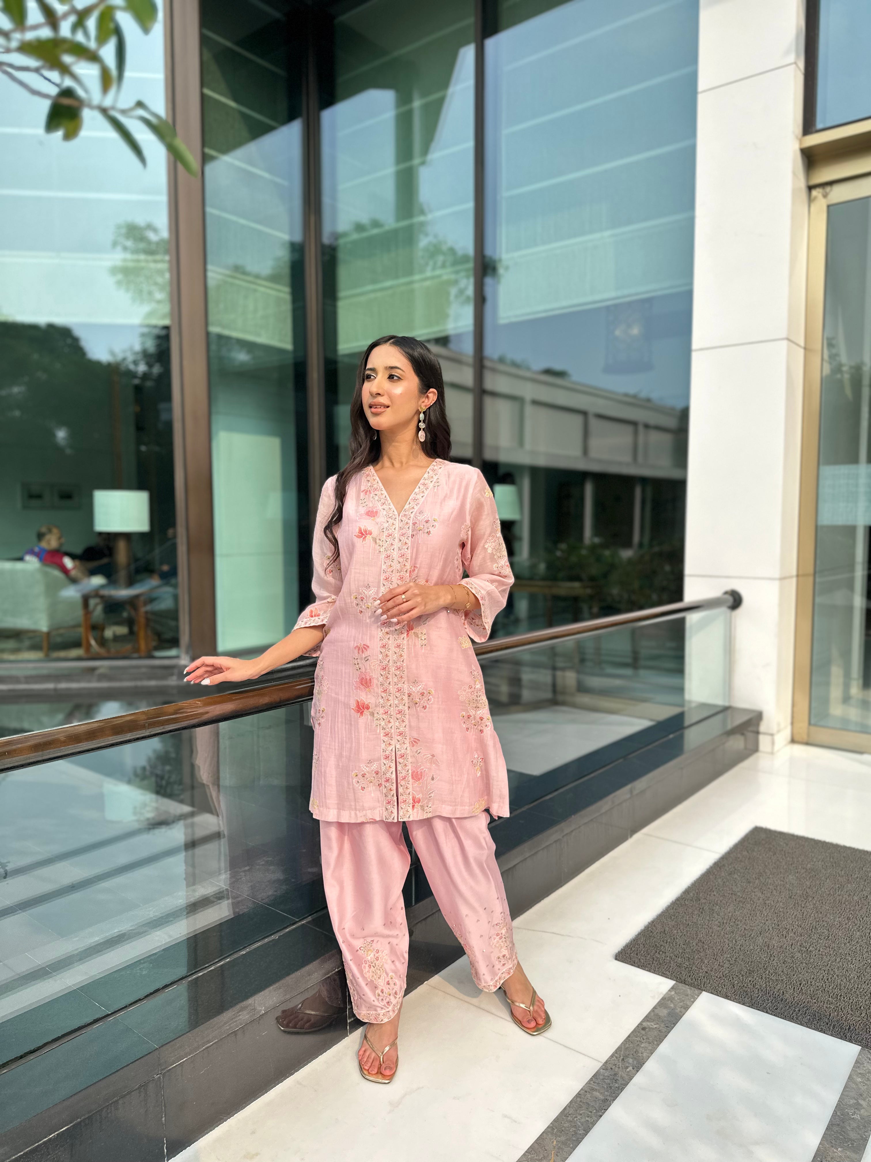 Pearl Pink Suit Set