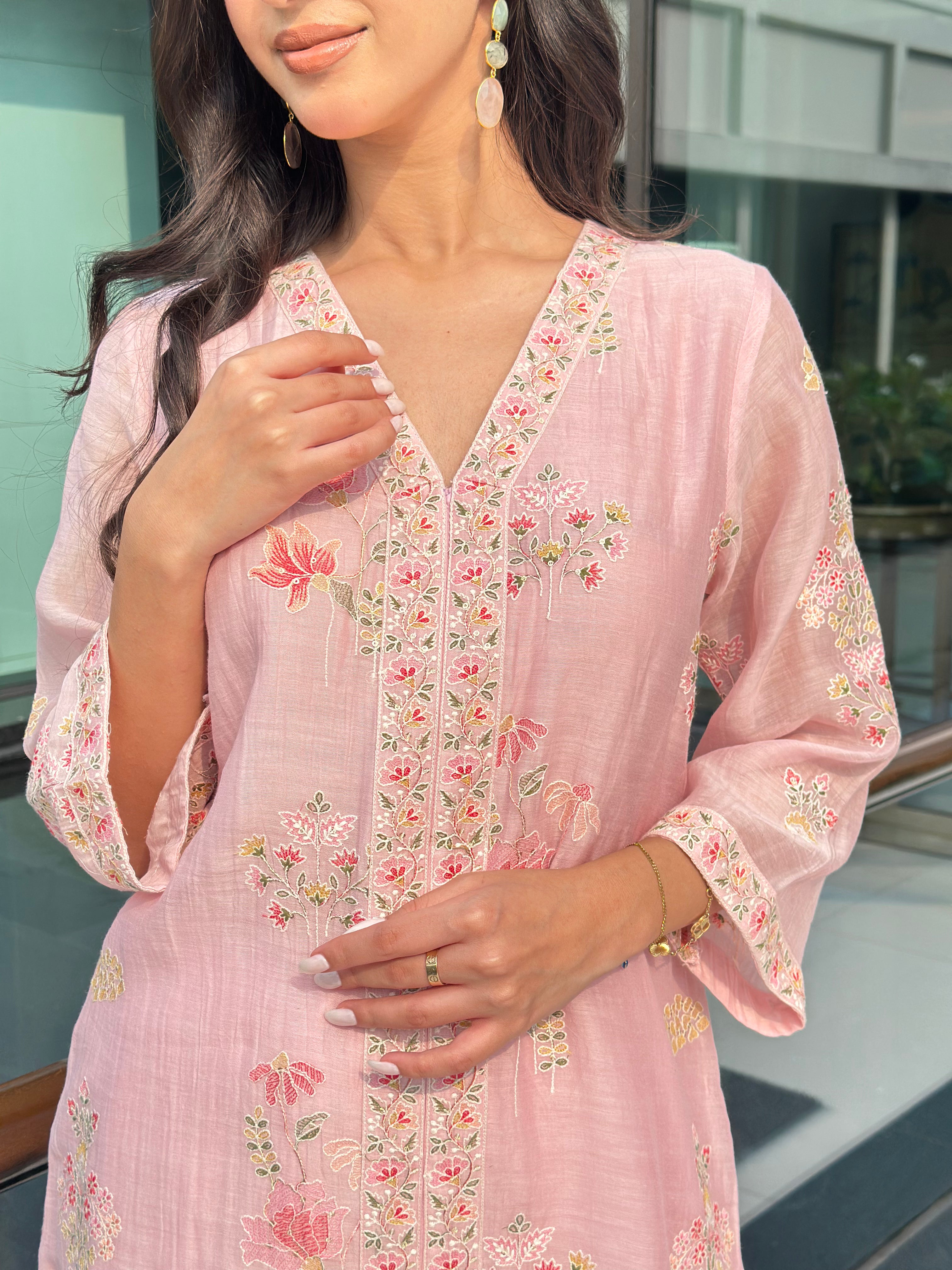 Pearl Pink Suit Set