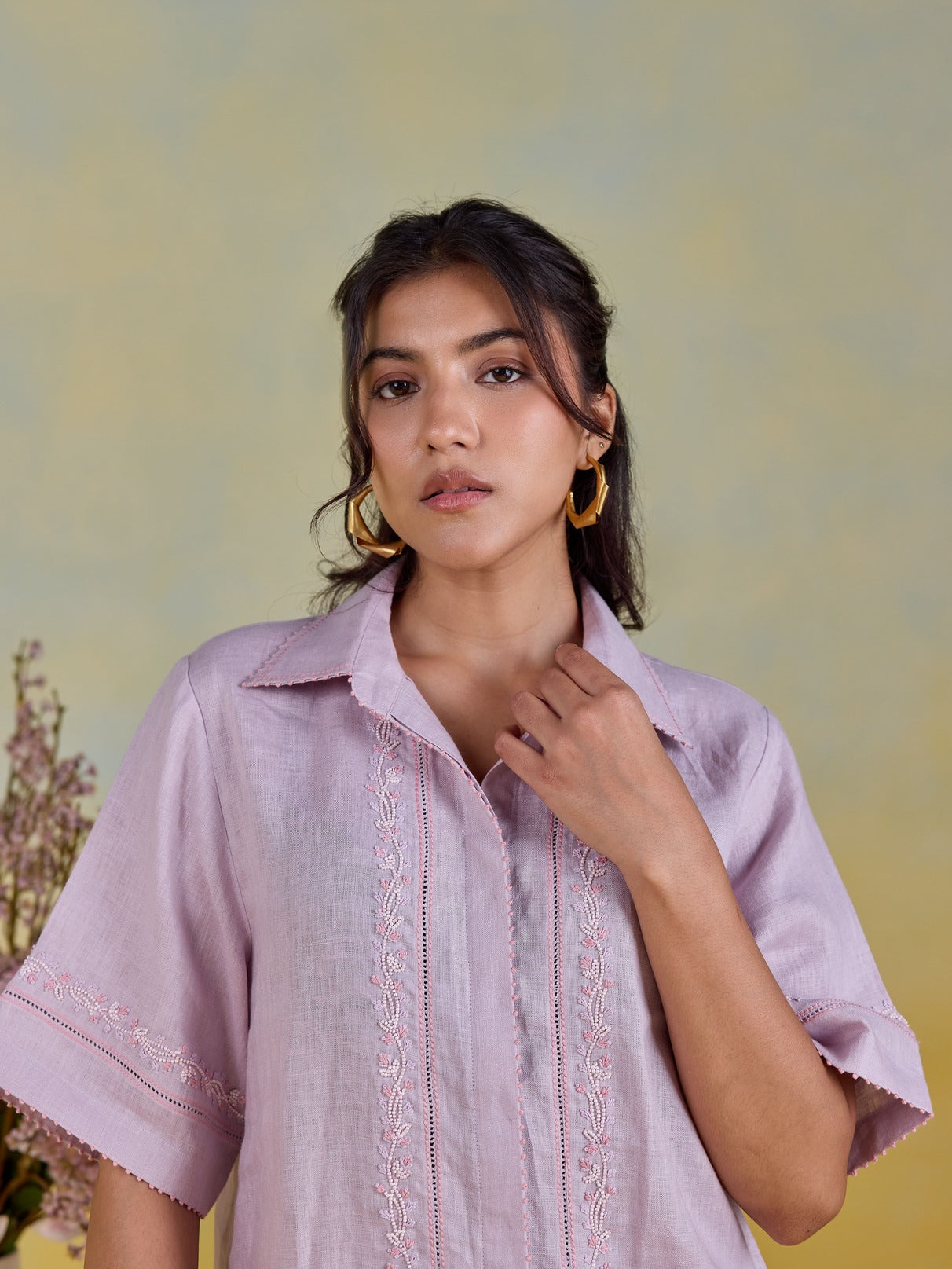 Mauve Shirt Co-ord