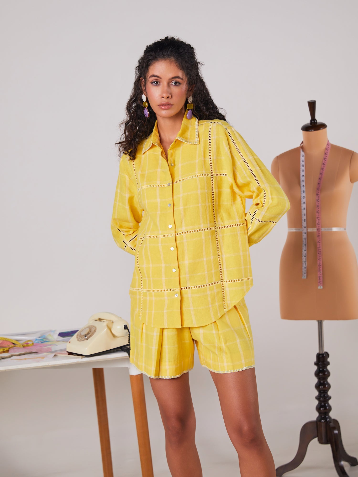 Pineapple Checkered Co-ord Set