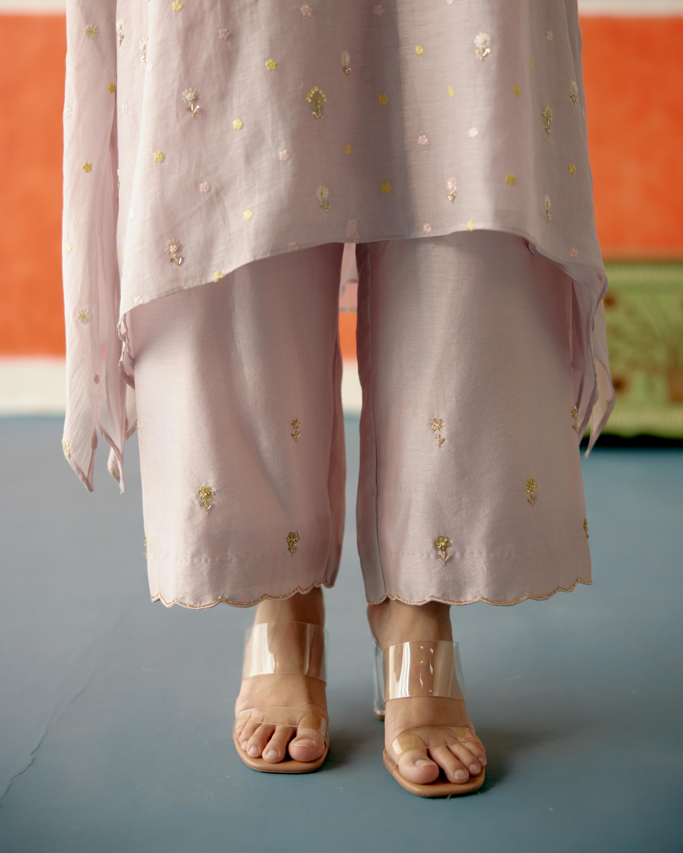 Kamal Frill Long Kurta Set