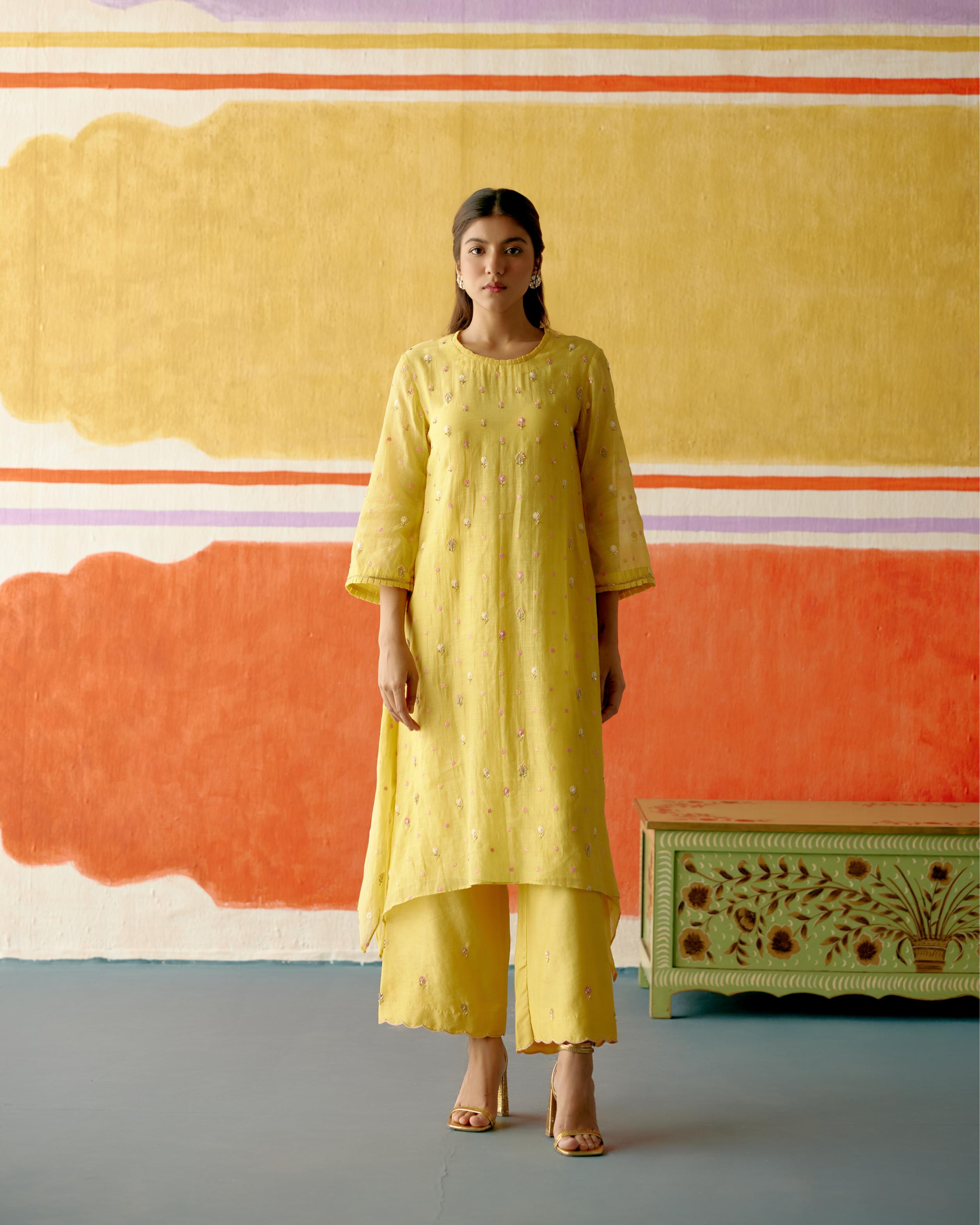 Frill Long Kurta